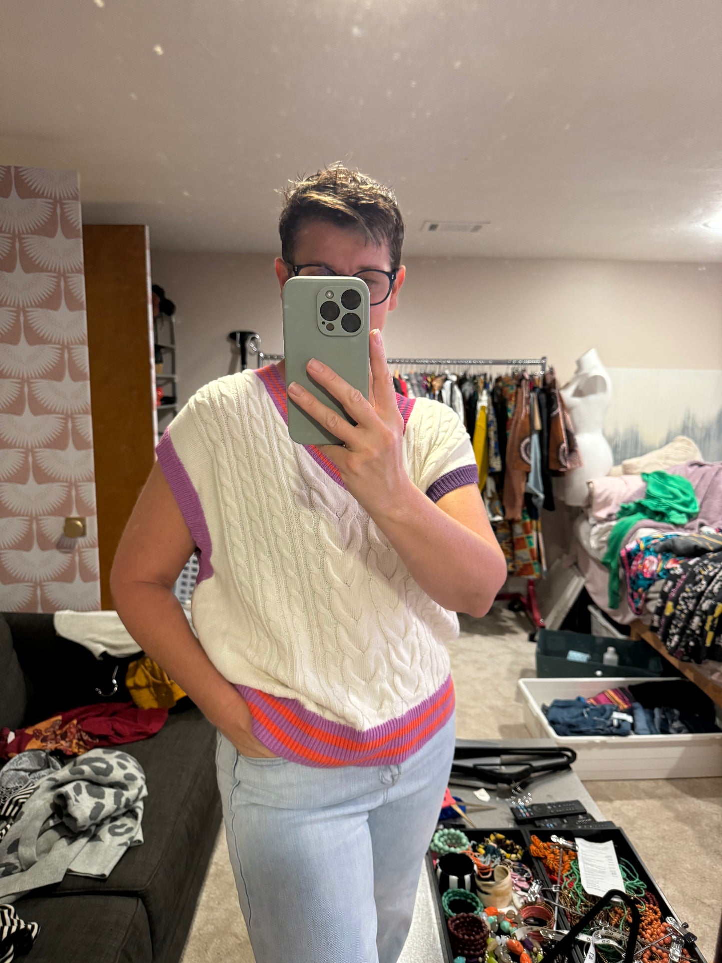 sweater vest - large