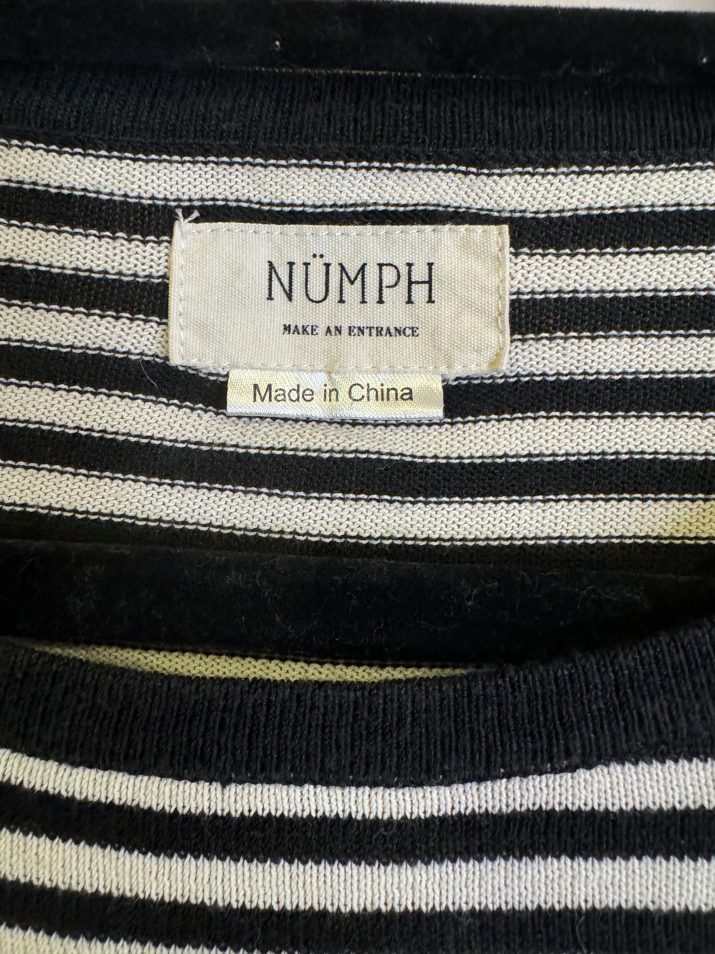 Anthropologie striped pocket crewneck - XS