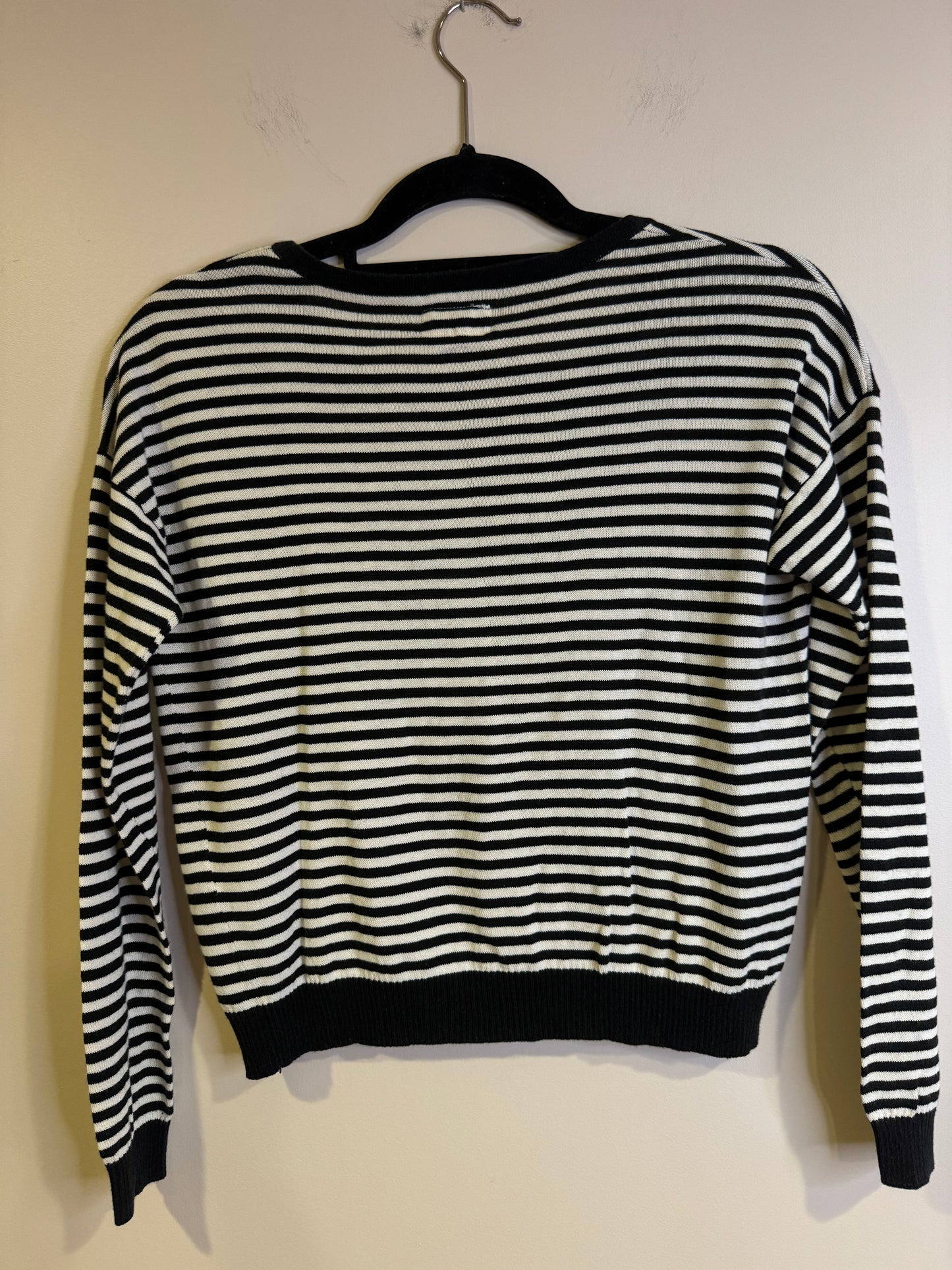 Anthropologie striped pocket crewneck - XS