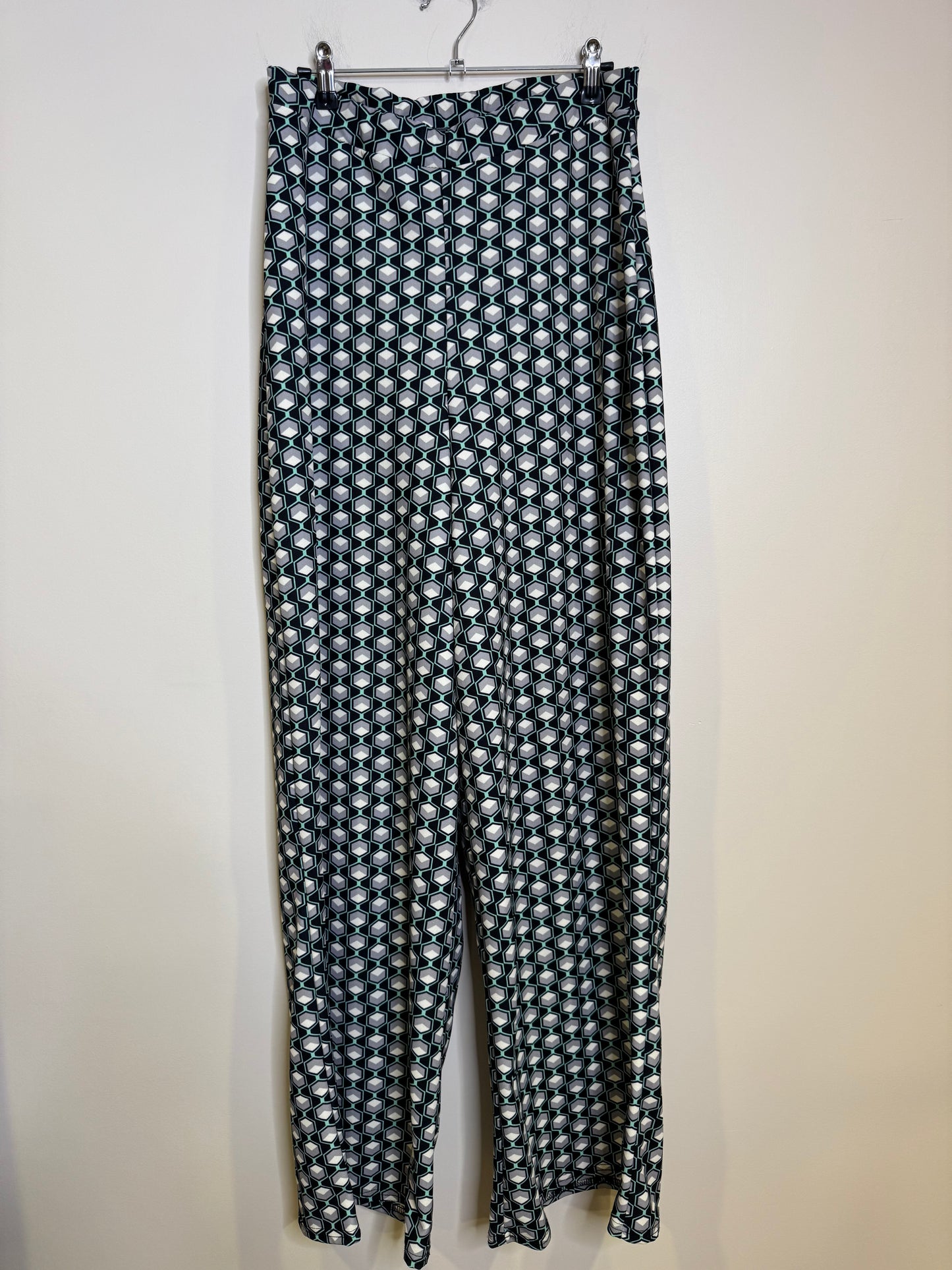Geometric wide leg pant - size 10