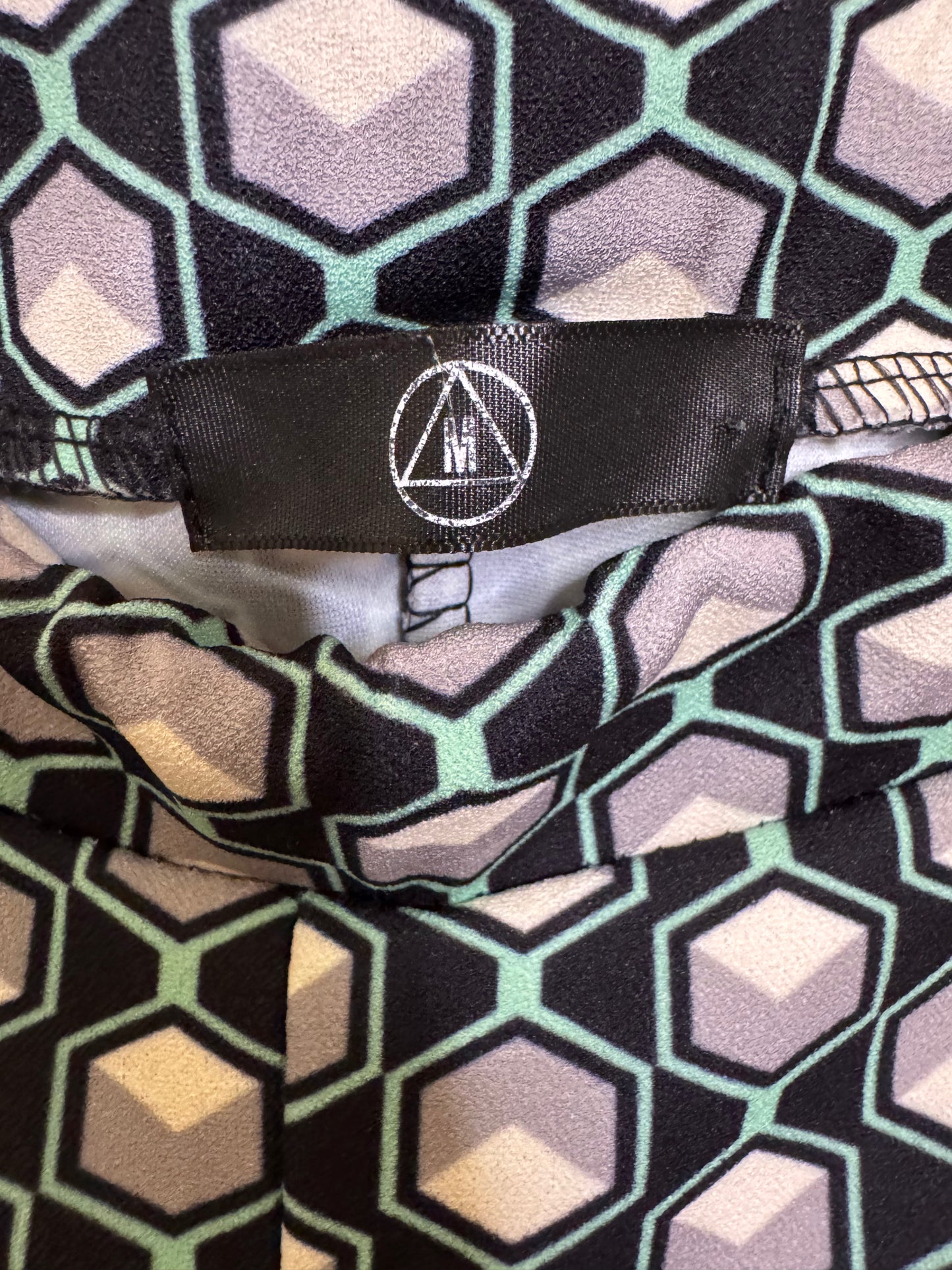 Geometric wide leg pant - size 10