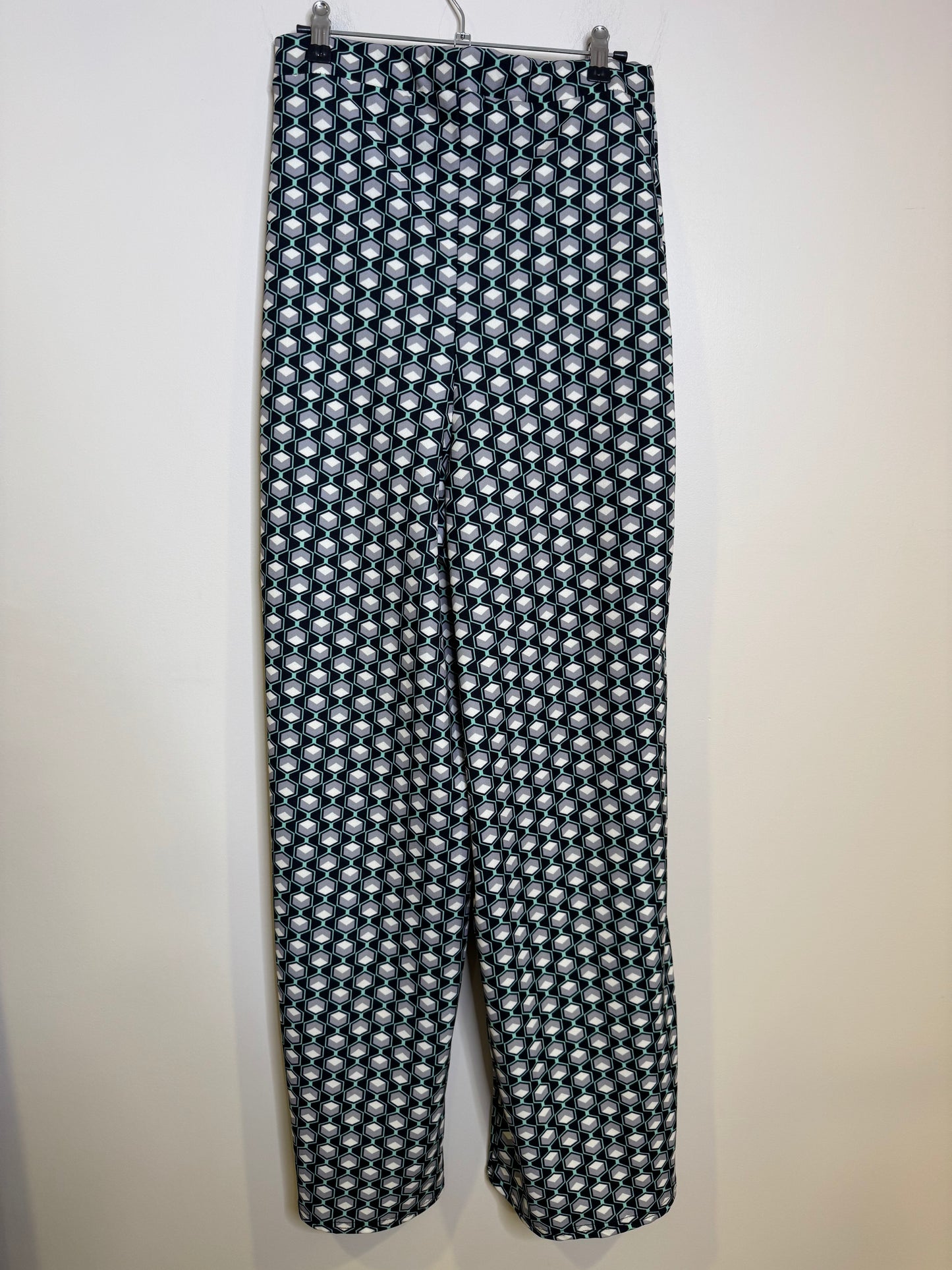 Geometric wide leg pant - size 10