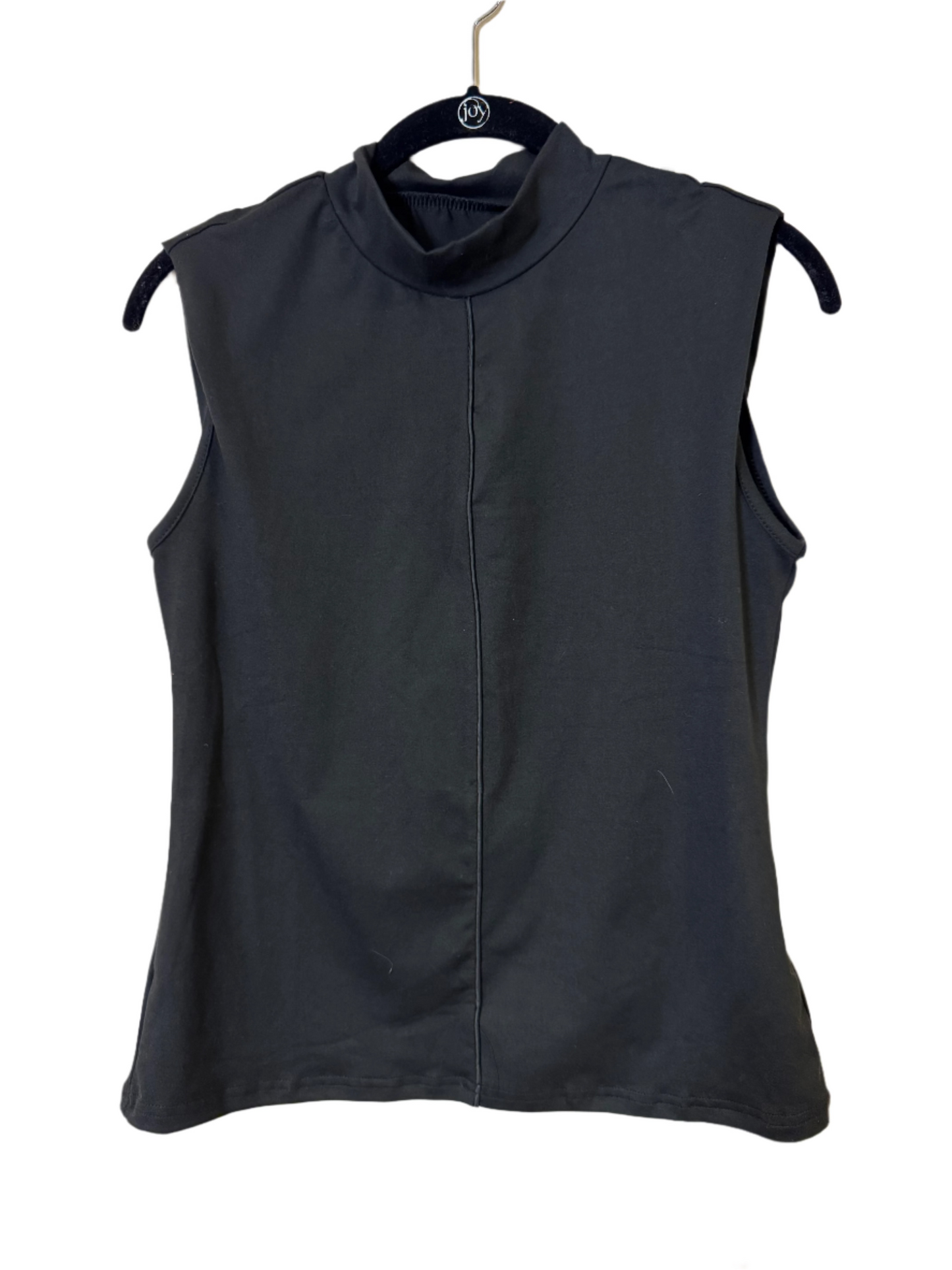 black sleeveless mock neck NWT - small