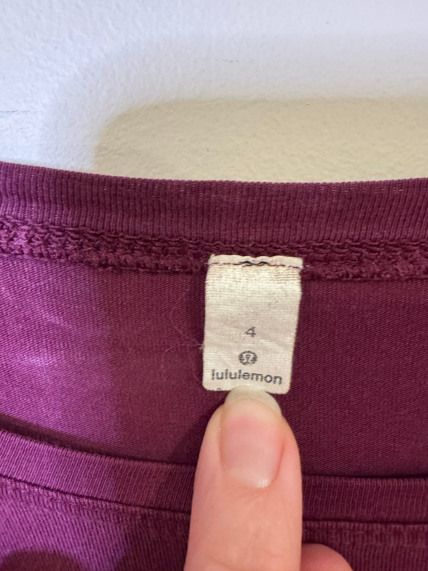 Lululemon long sleeve - size 4