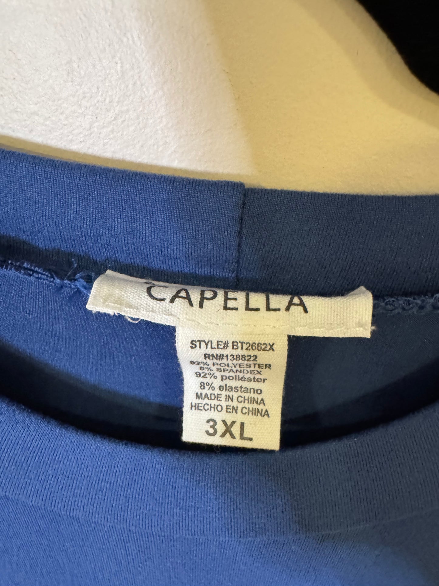 blue long sleeve 3X