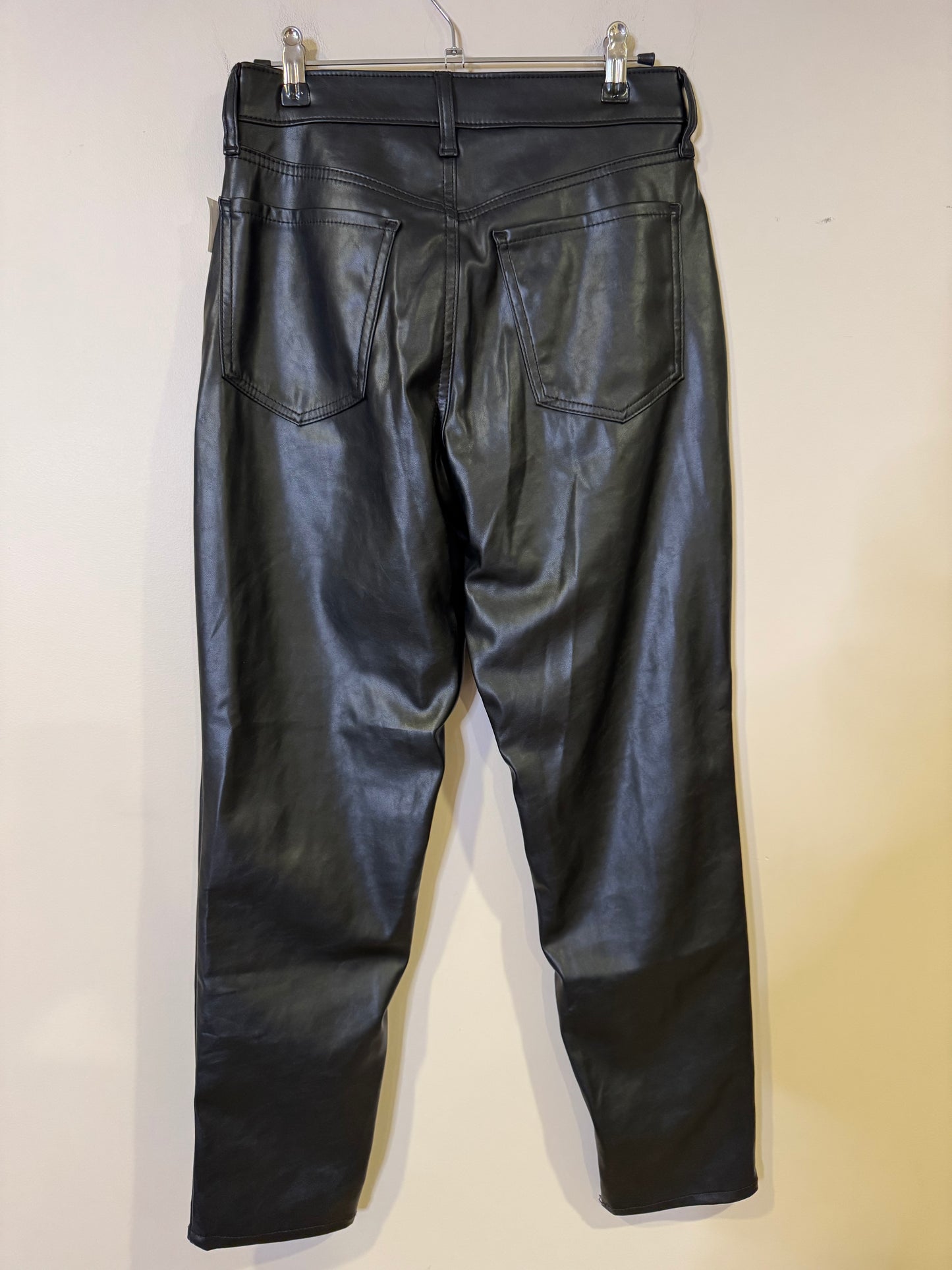 faux leather pants- size 2