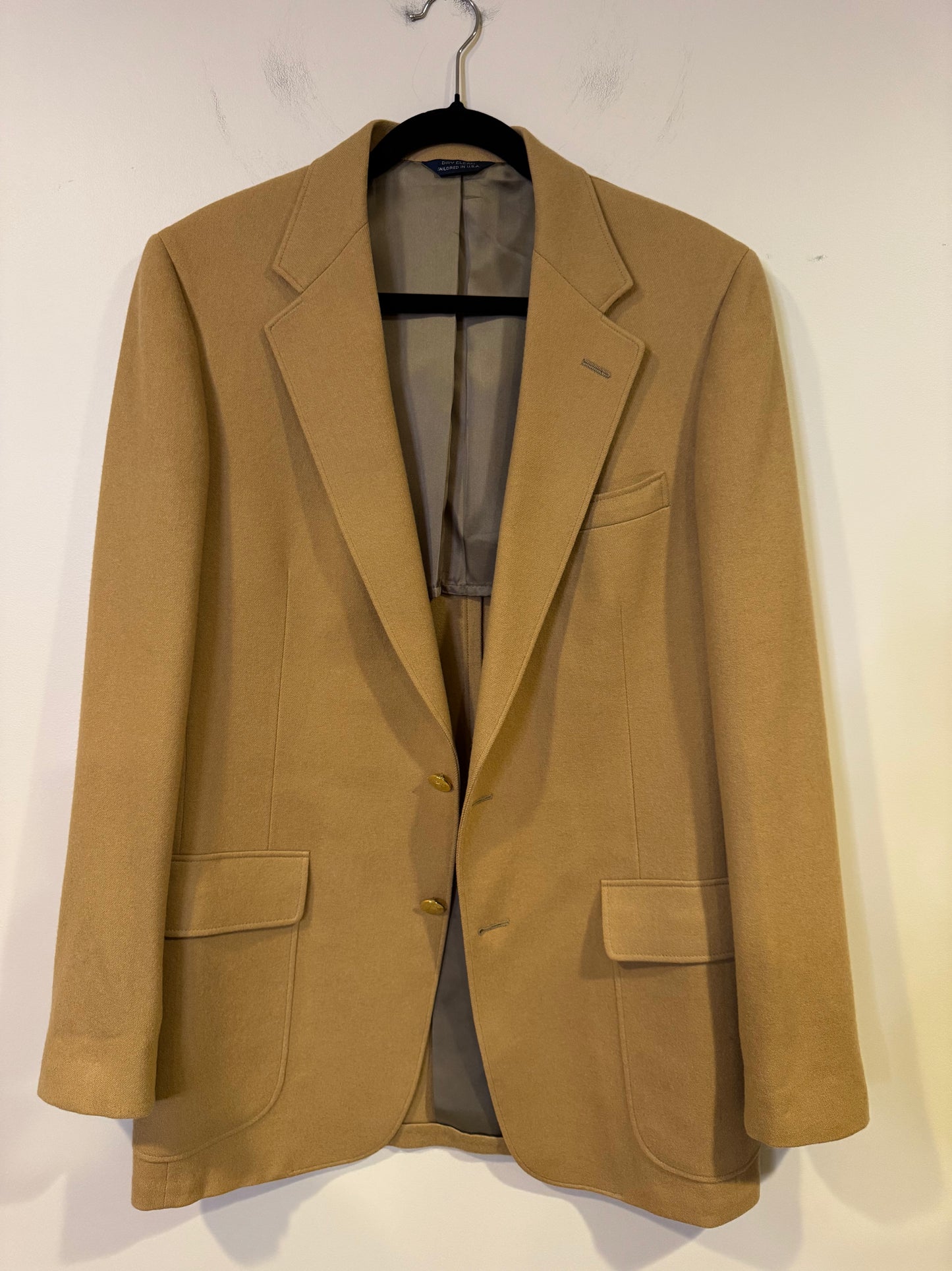 vintage wool sport coat - men's 38R
