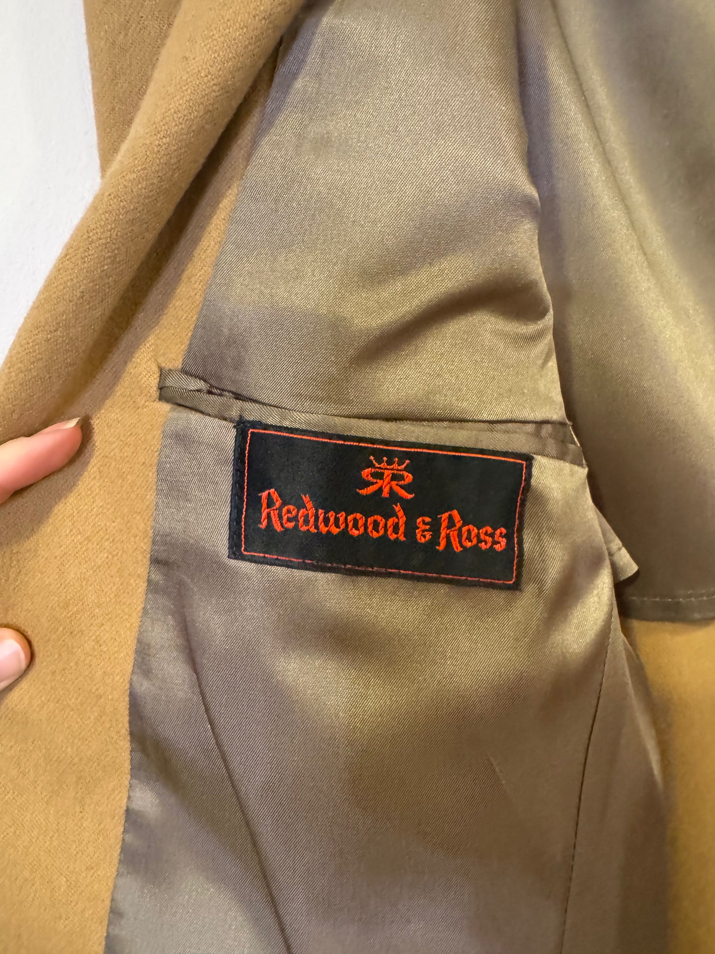 vintage wool sport coat - men's 38R