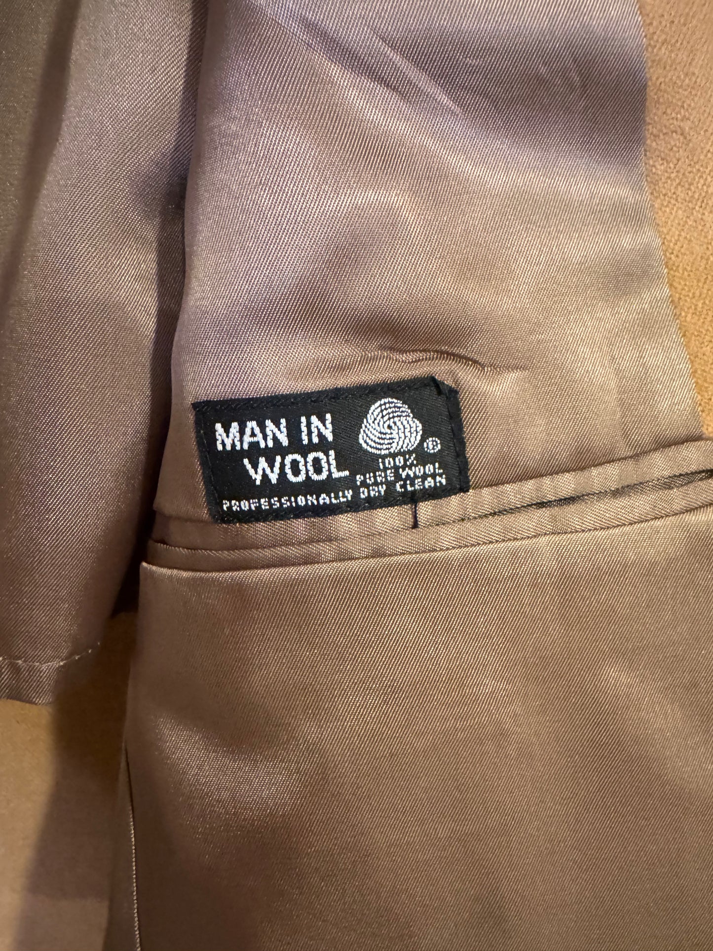 vintage wool sport coat - men's 38R