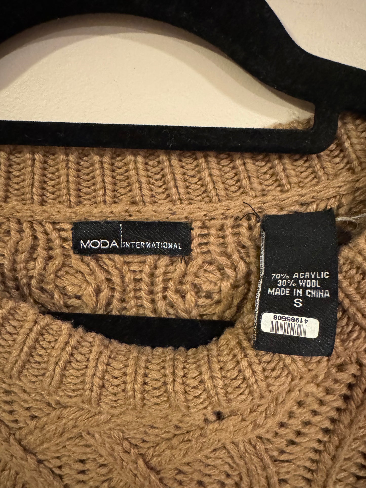 Moda chunky knit sweater dress - small