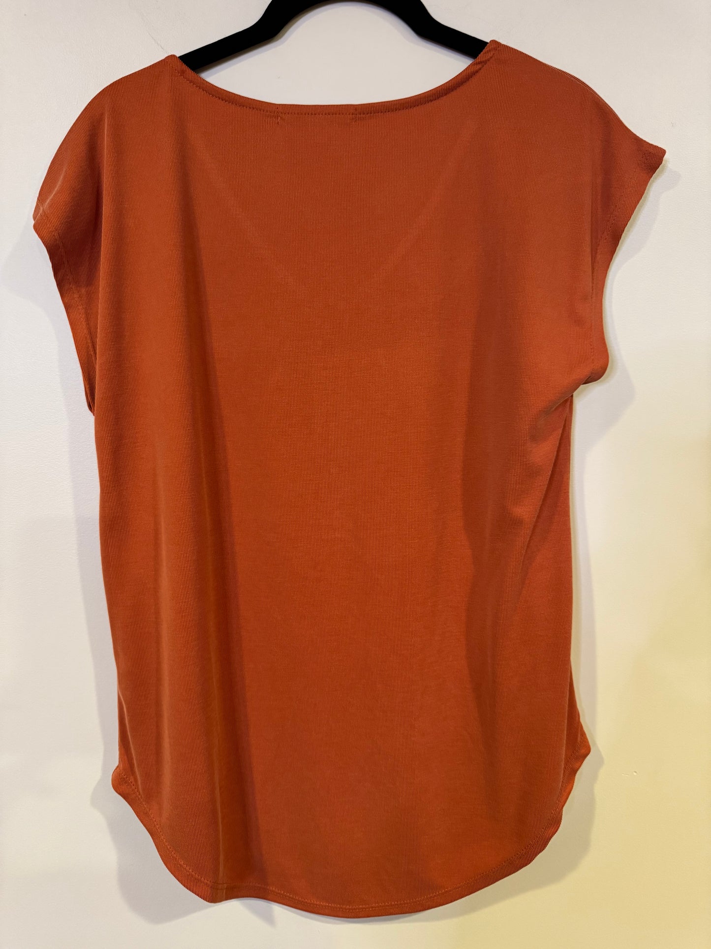 burnt orange sleeveless shirt - small NWT