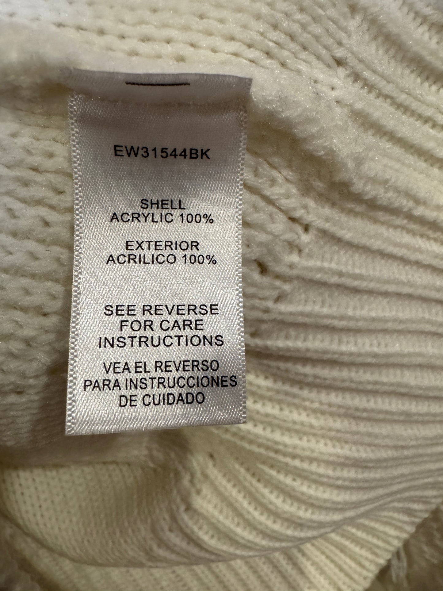 En Creme white sweater - small NWT