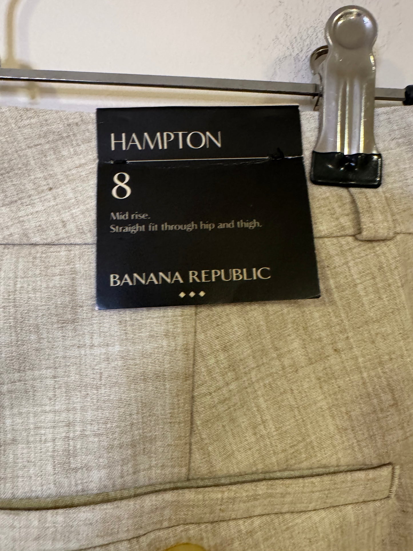 Banana Republic Hampton trouser - size 8 NWT