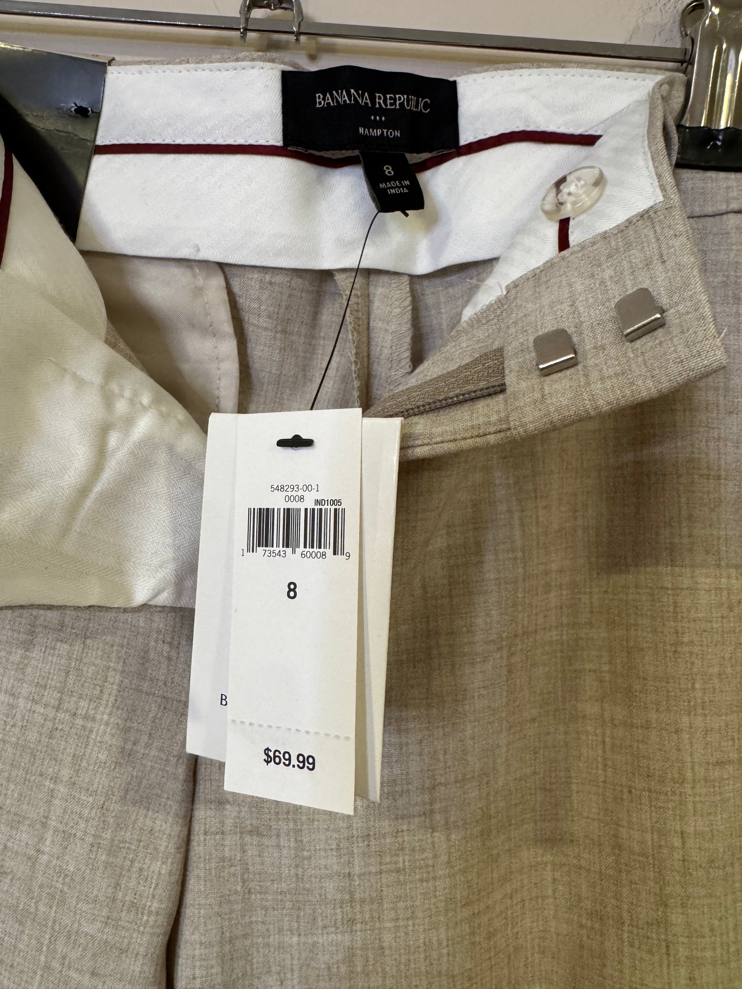 Banana Republic Hampton trouser - size 8 NWT