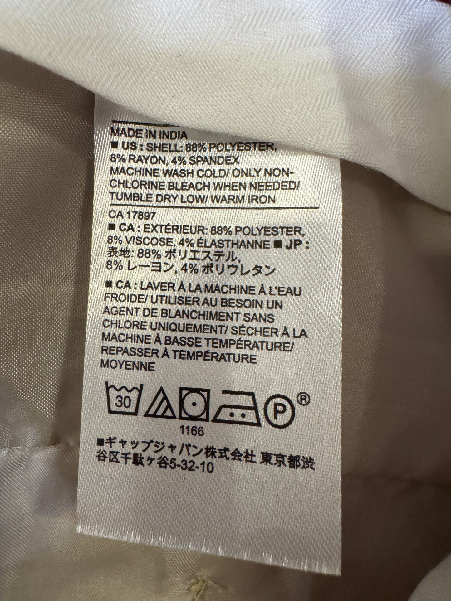 Banana Republic Hampton trouser - size 8 NWT