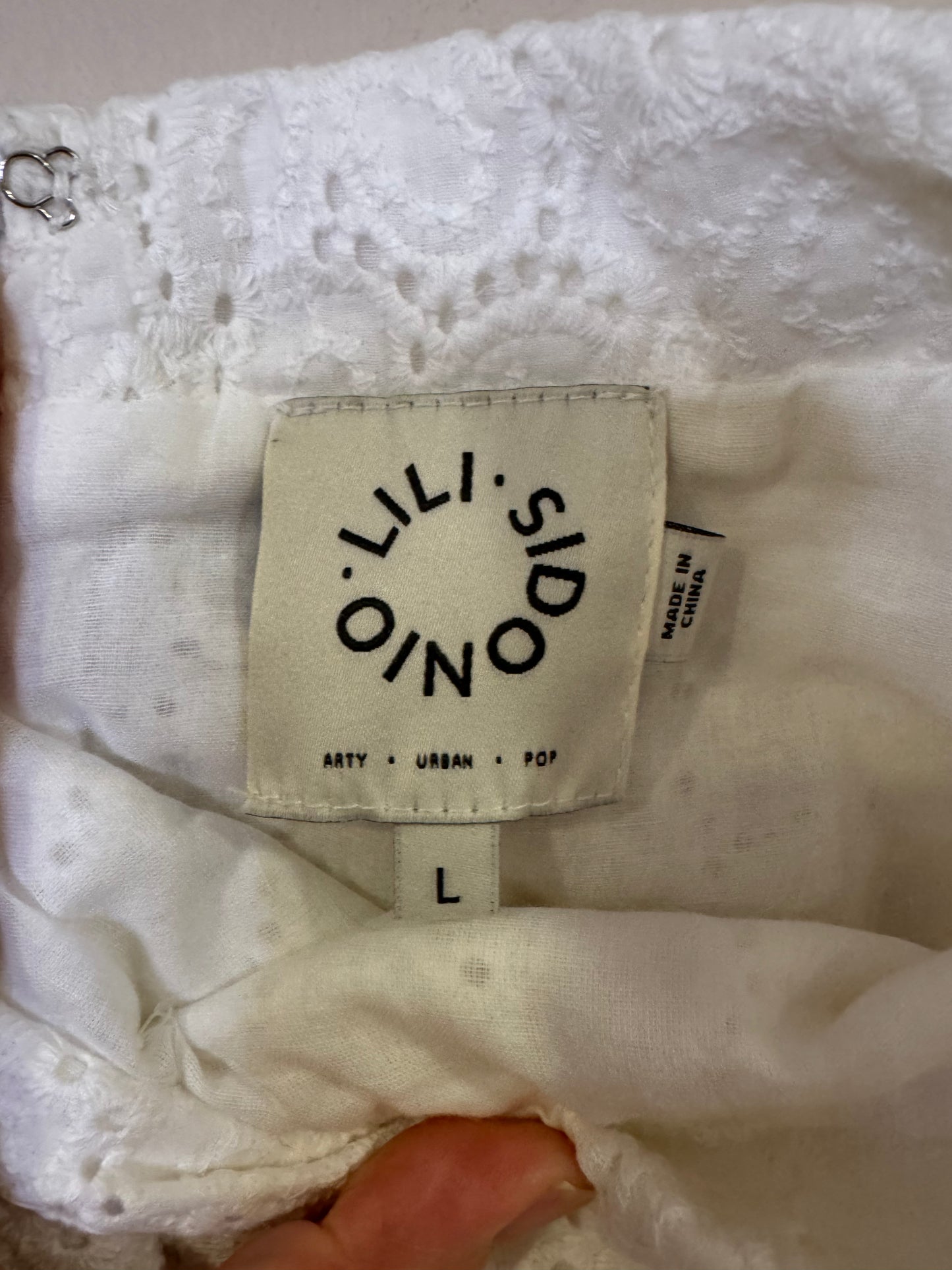 long white skirt - large