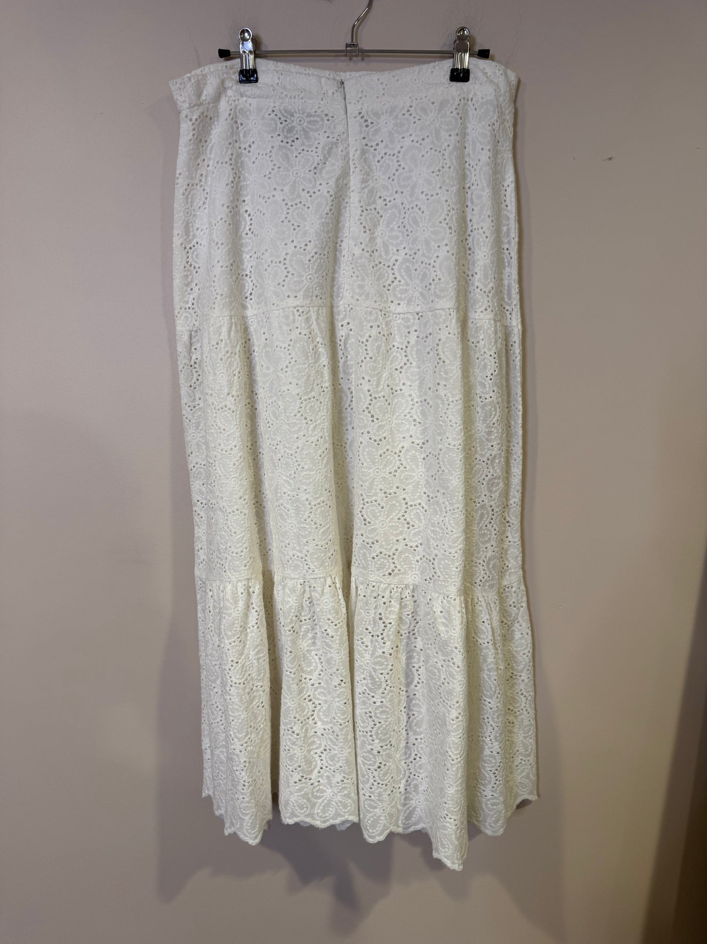 long white skirt - large