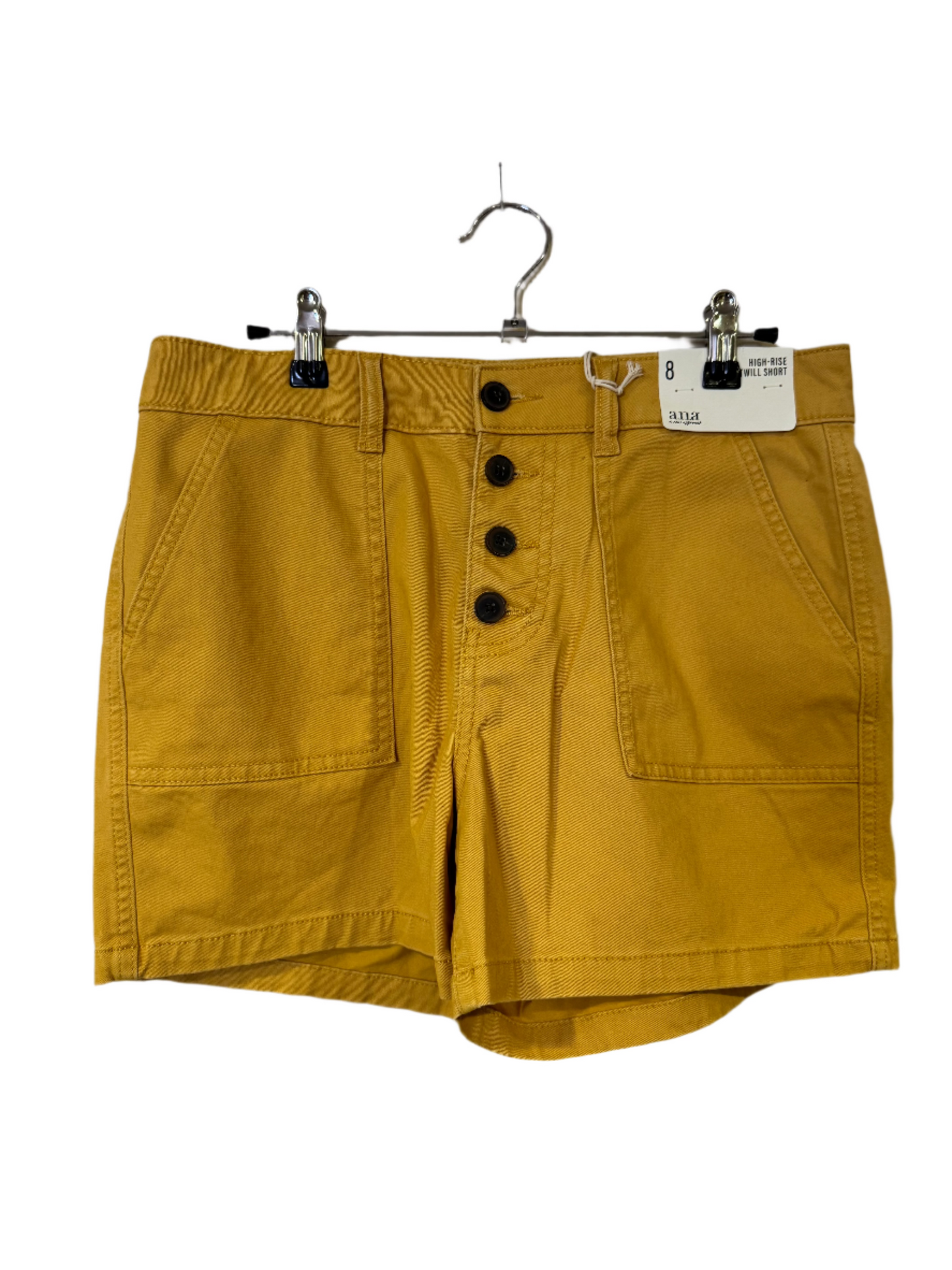 mustard short - size 8 NWT