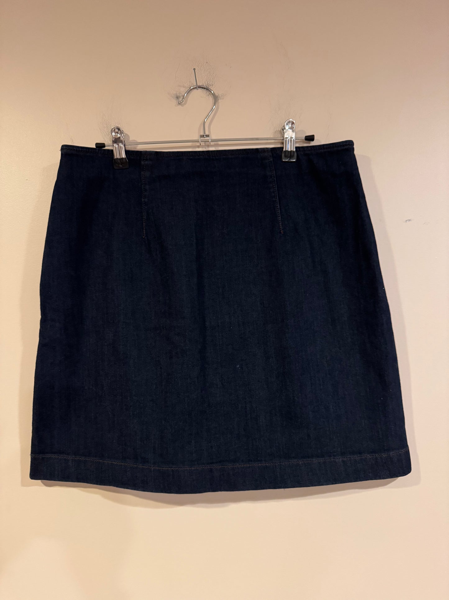 dark denim mini - size 4
