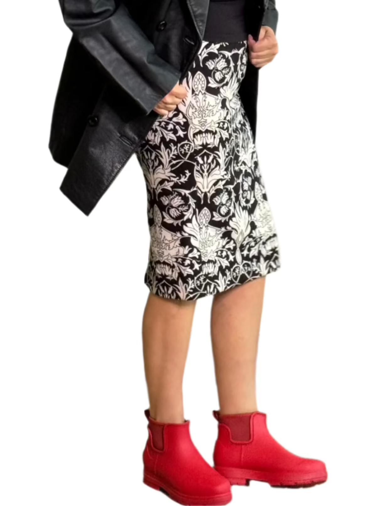 Floral A-line skirt - size 4