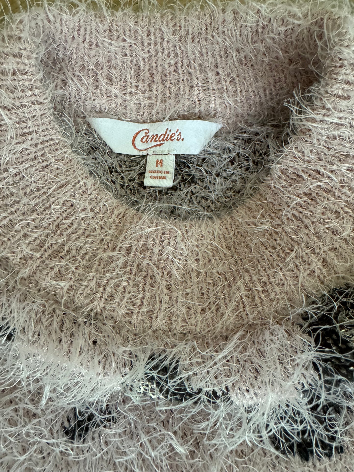 Leopard Eyelash Sweater - Medium