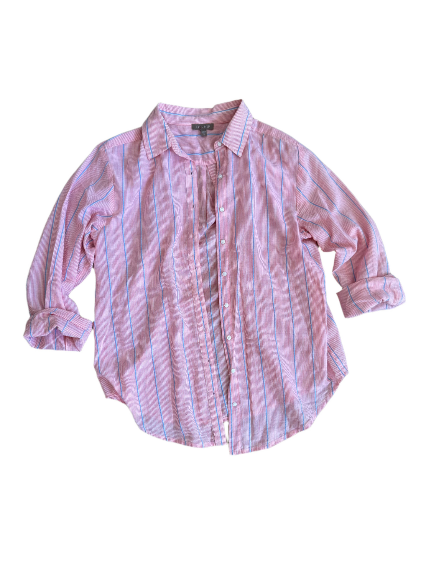 Lilla P stripe button up - small
