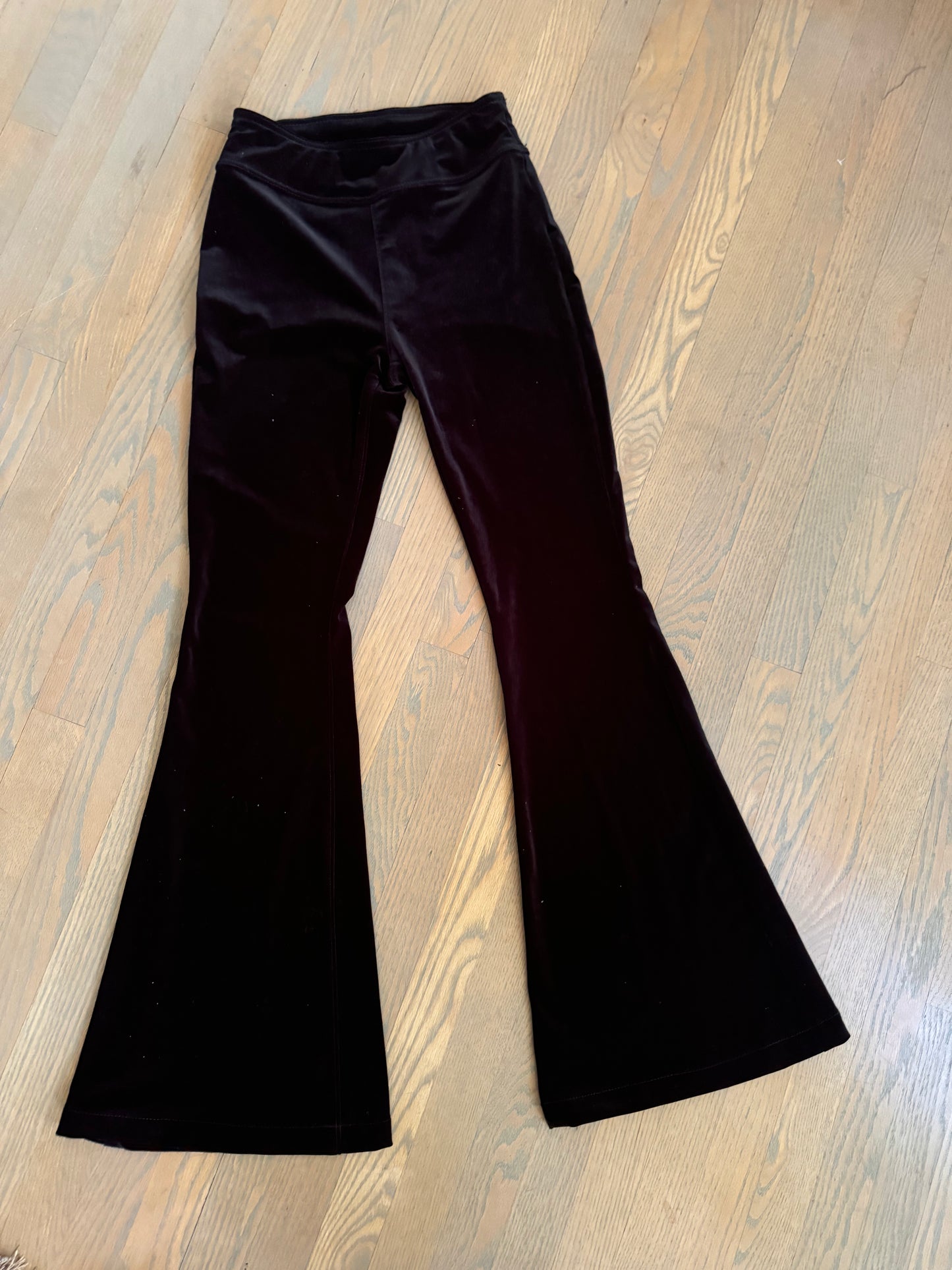 super flare velvet pant - size xs