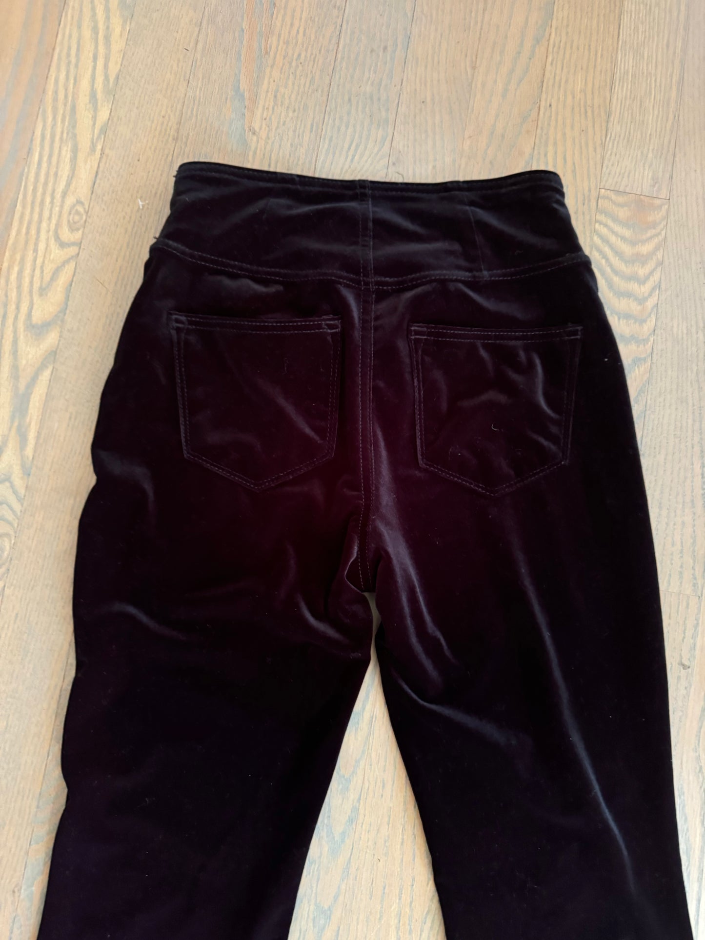 super flare velvet pant - size xs