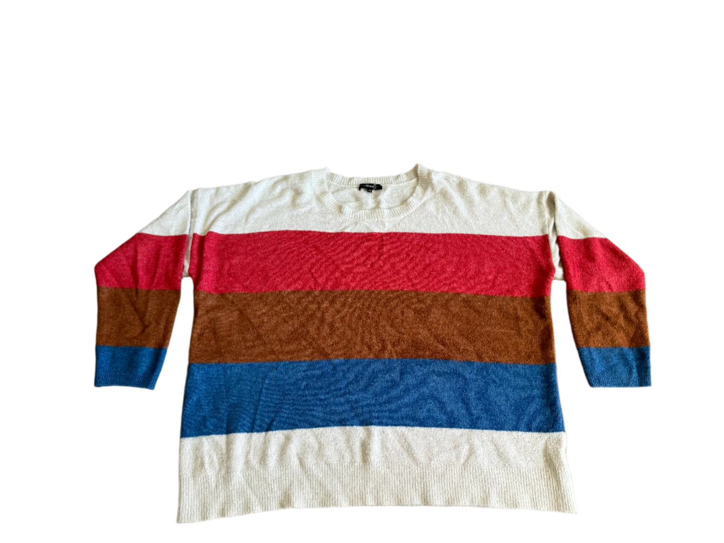 Wide stripe boxy sweater - 1XL