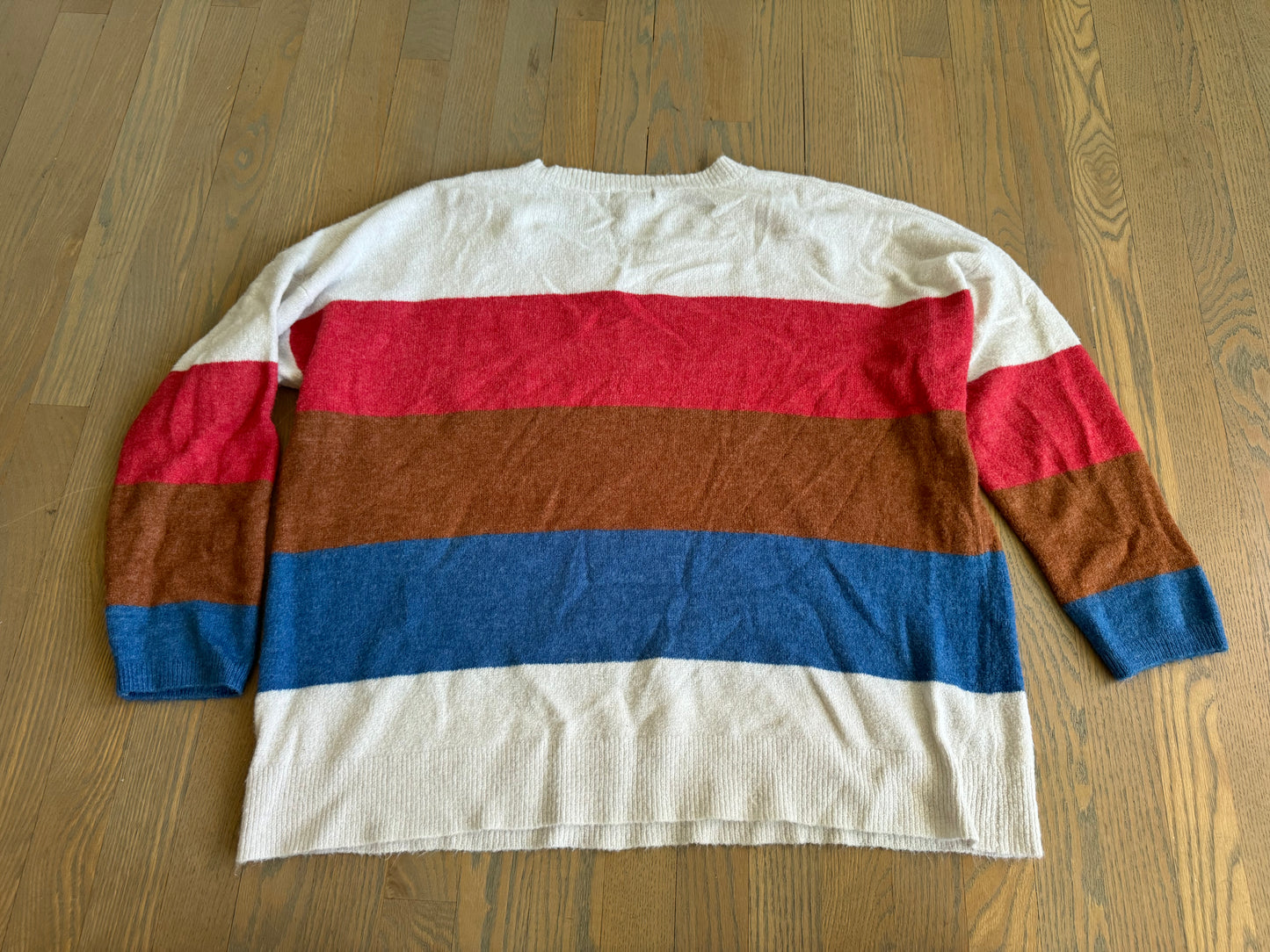 Wide stripe boxy sweater - 1XL