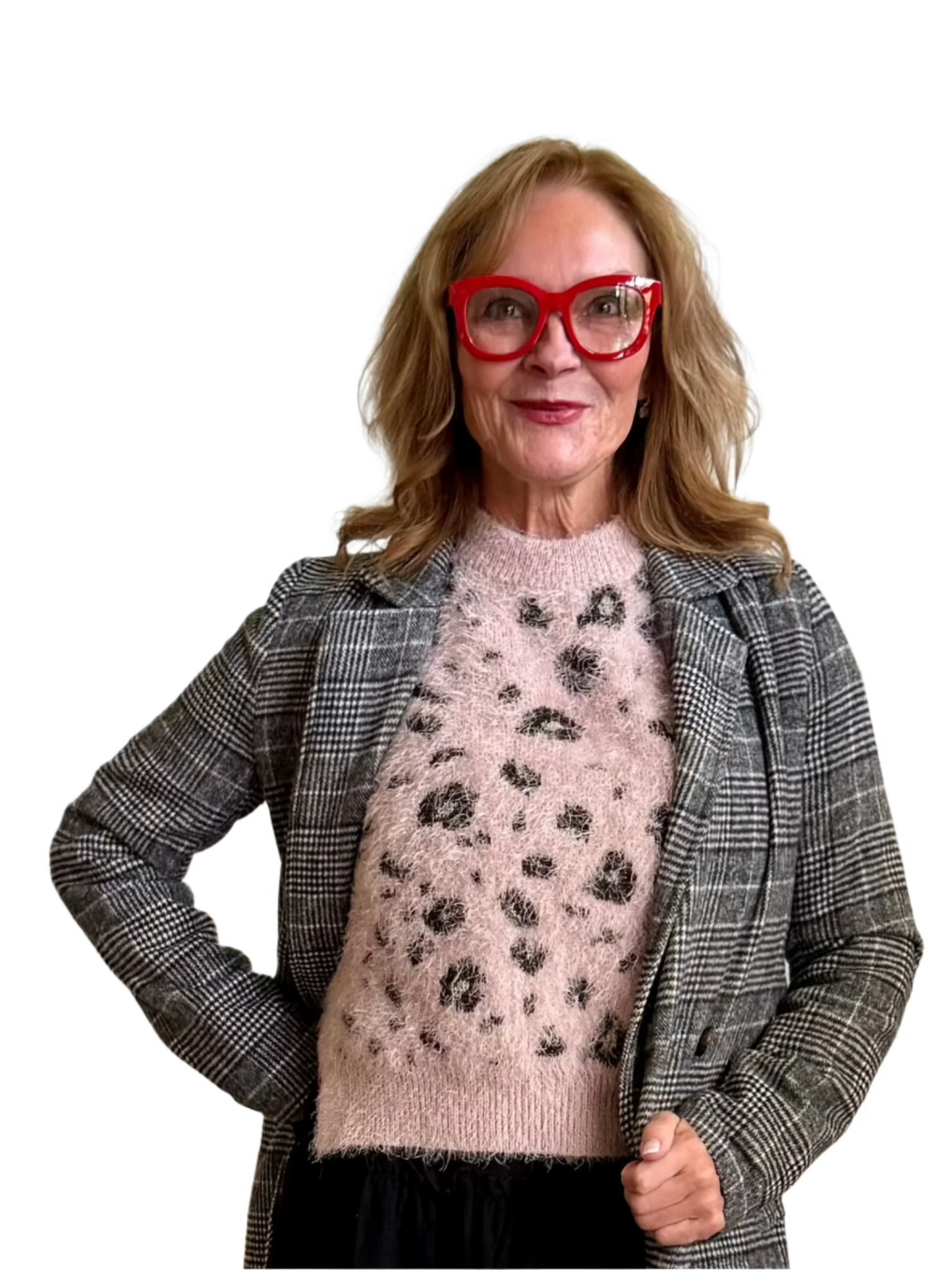 Leopard Eyelash Sweater - Medium