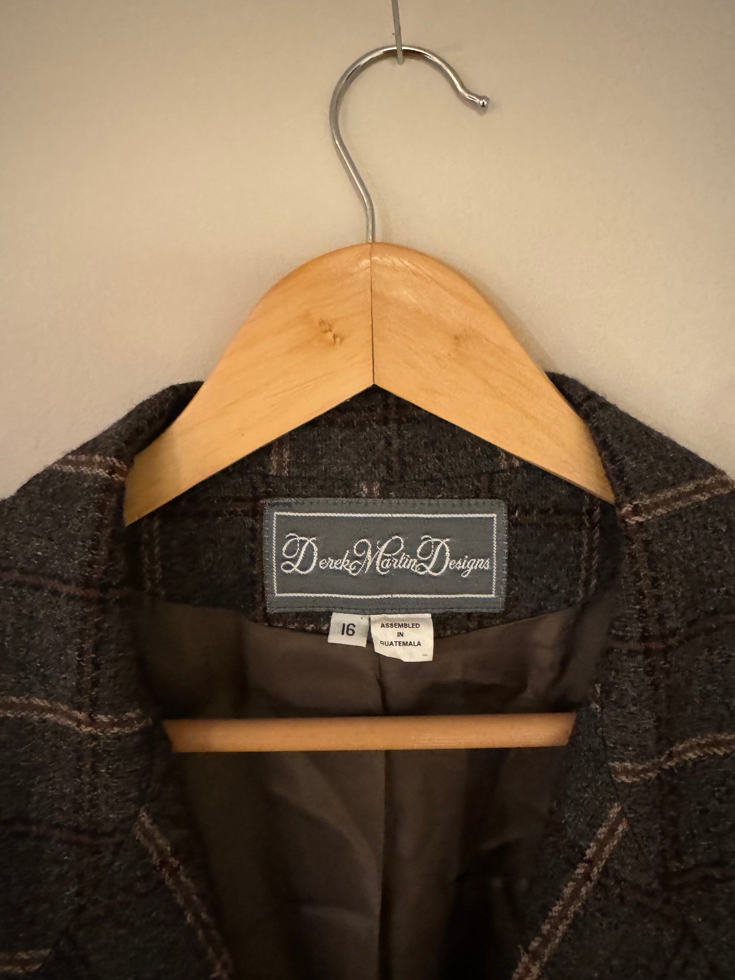 Vintage wool blend blazer - size 16