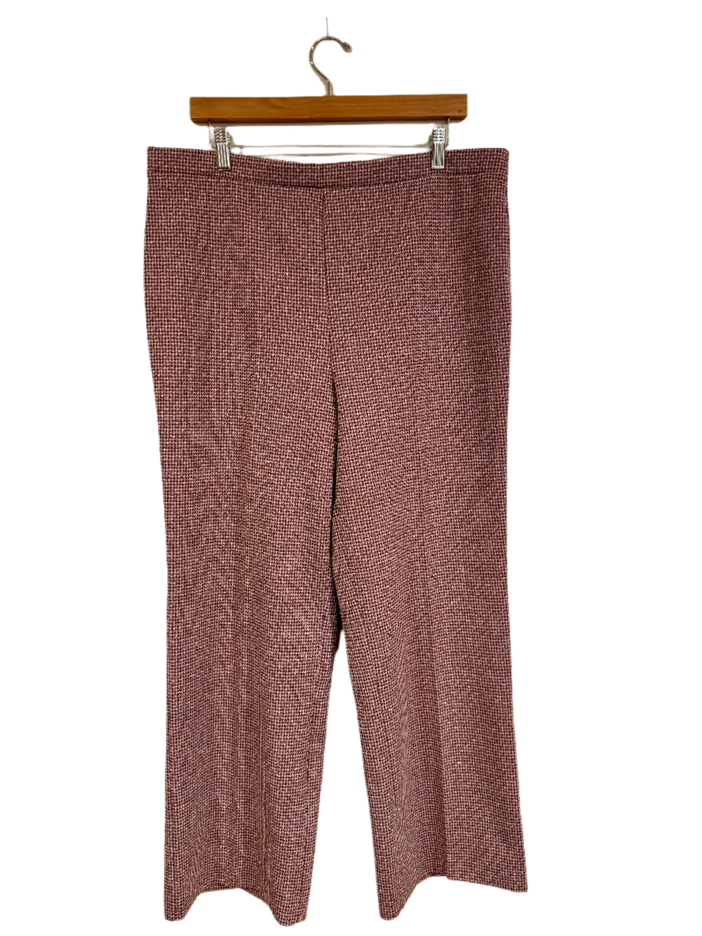 Vintage Tweed houndstooth wide leg pant - XL