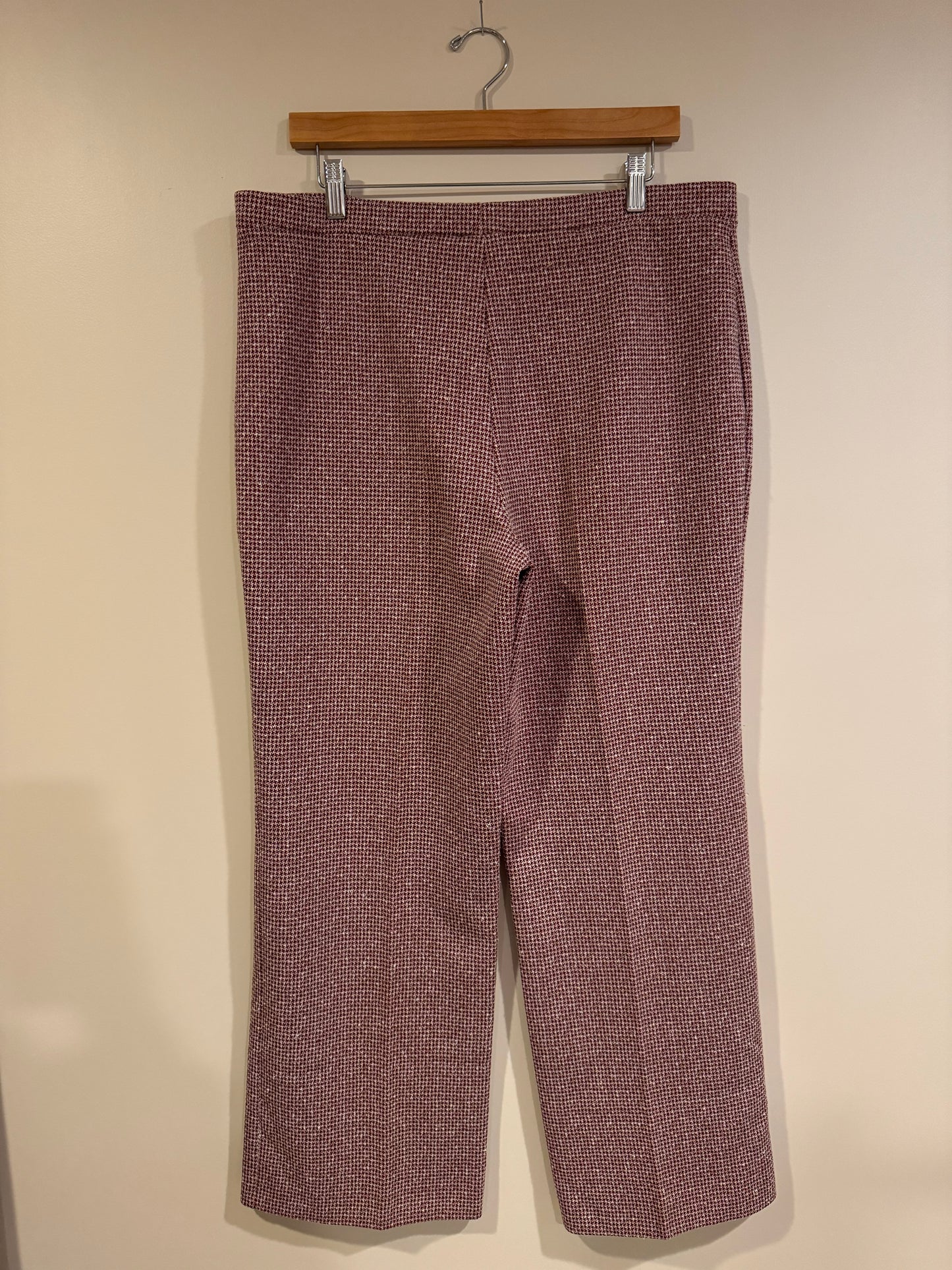 Vintage Tweed houndstooth wide leg pant - XL