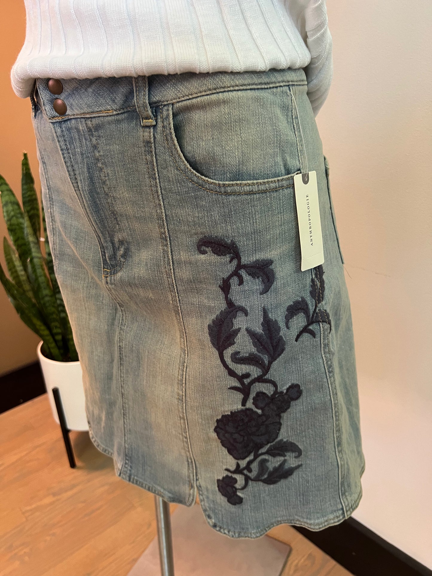 Anthropologie Denim Skirt - size 6 NWT