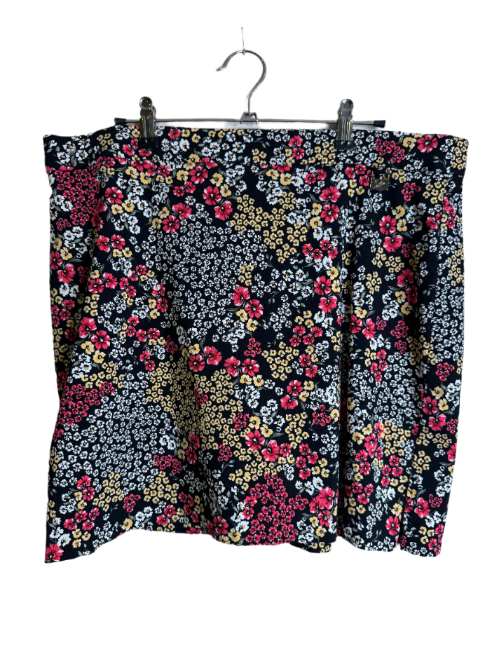 floral mini skirt - XL