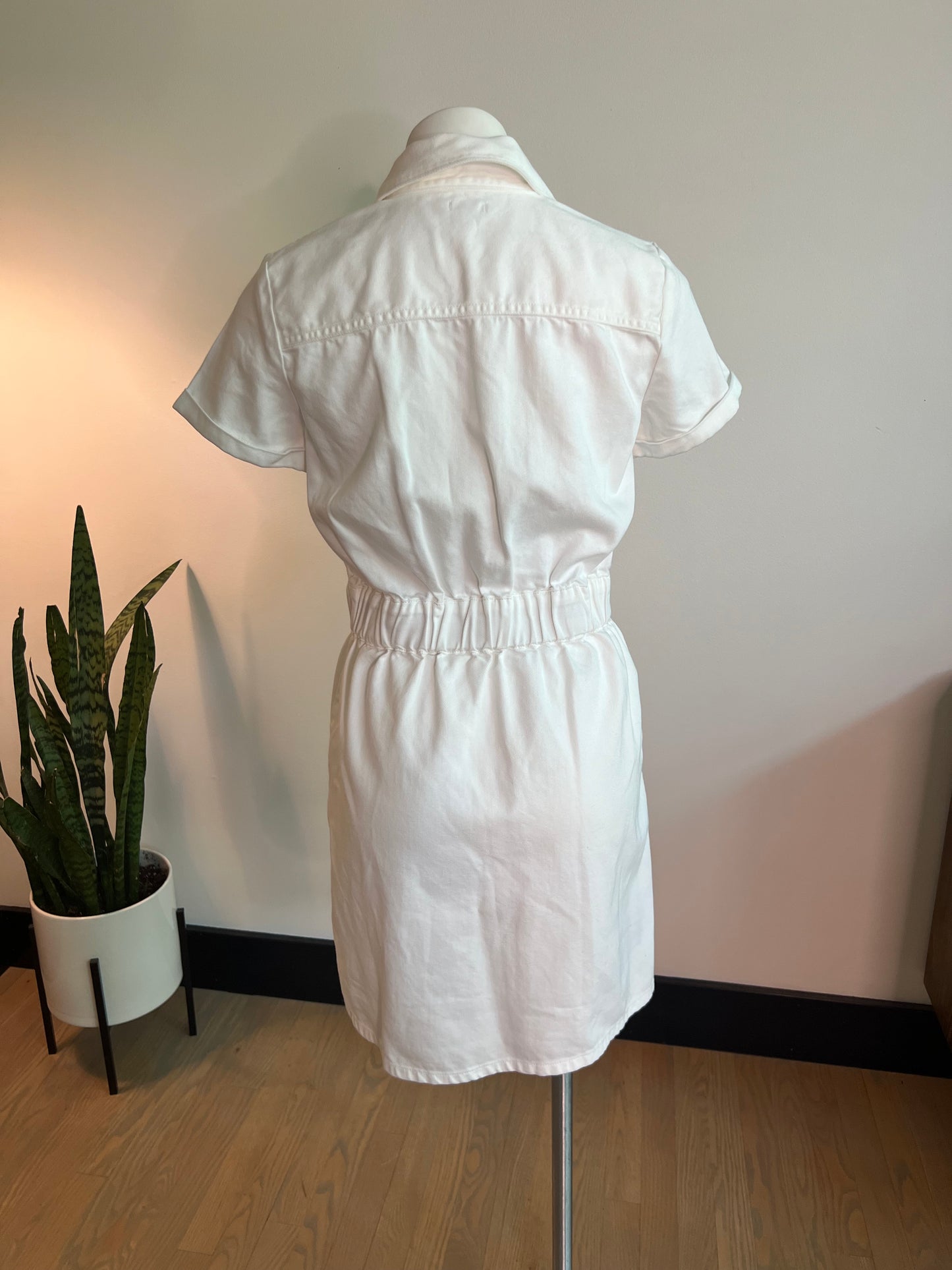 J. crew white denim dress - size 4