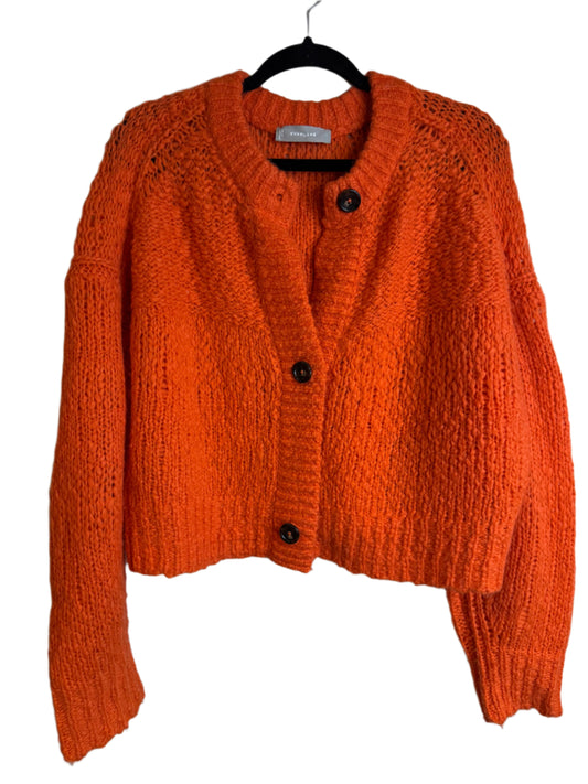 Everlane orange cardigan - large