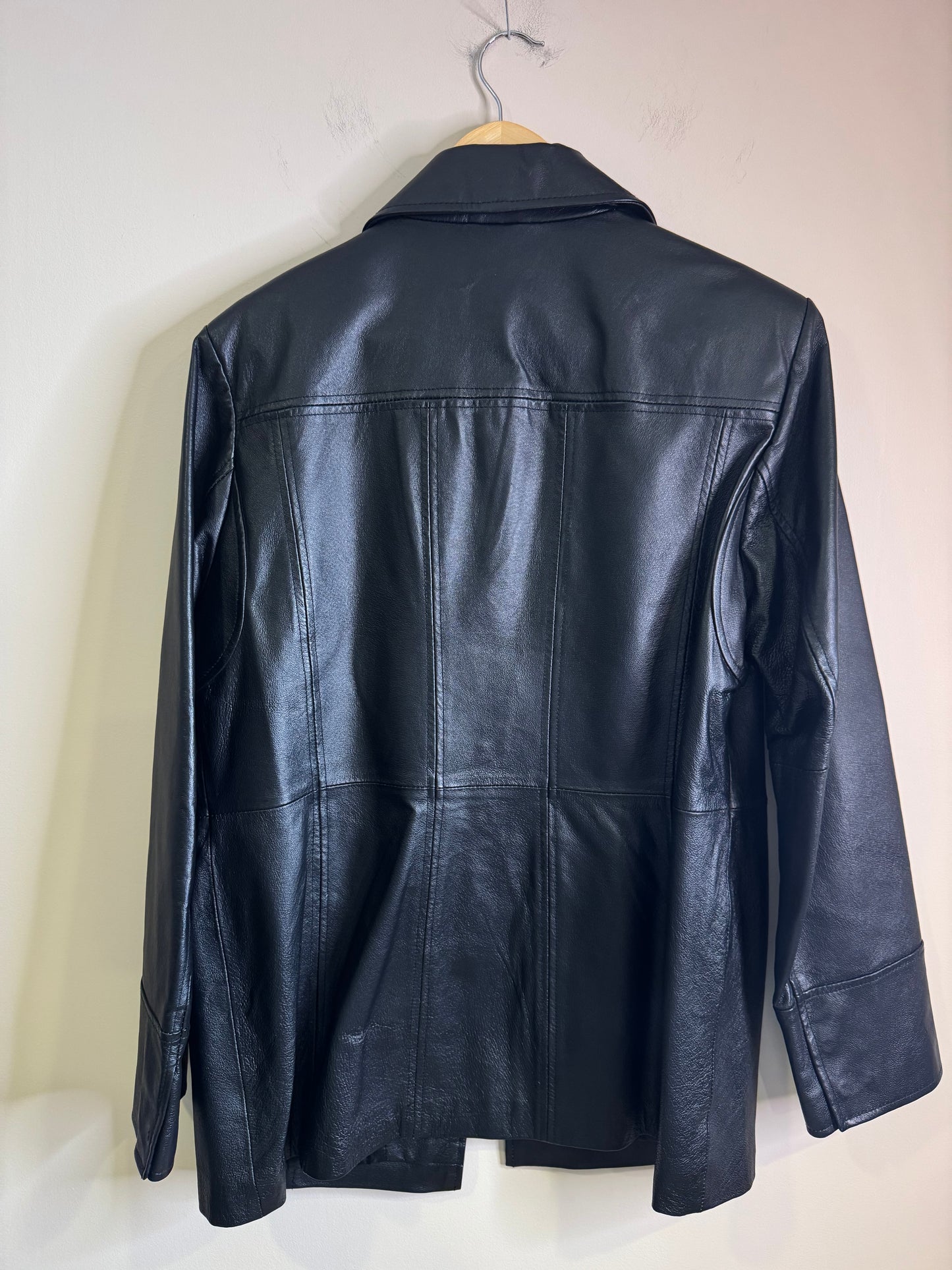 leather jacket - large