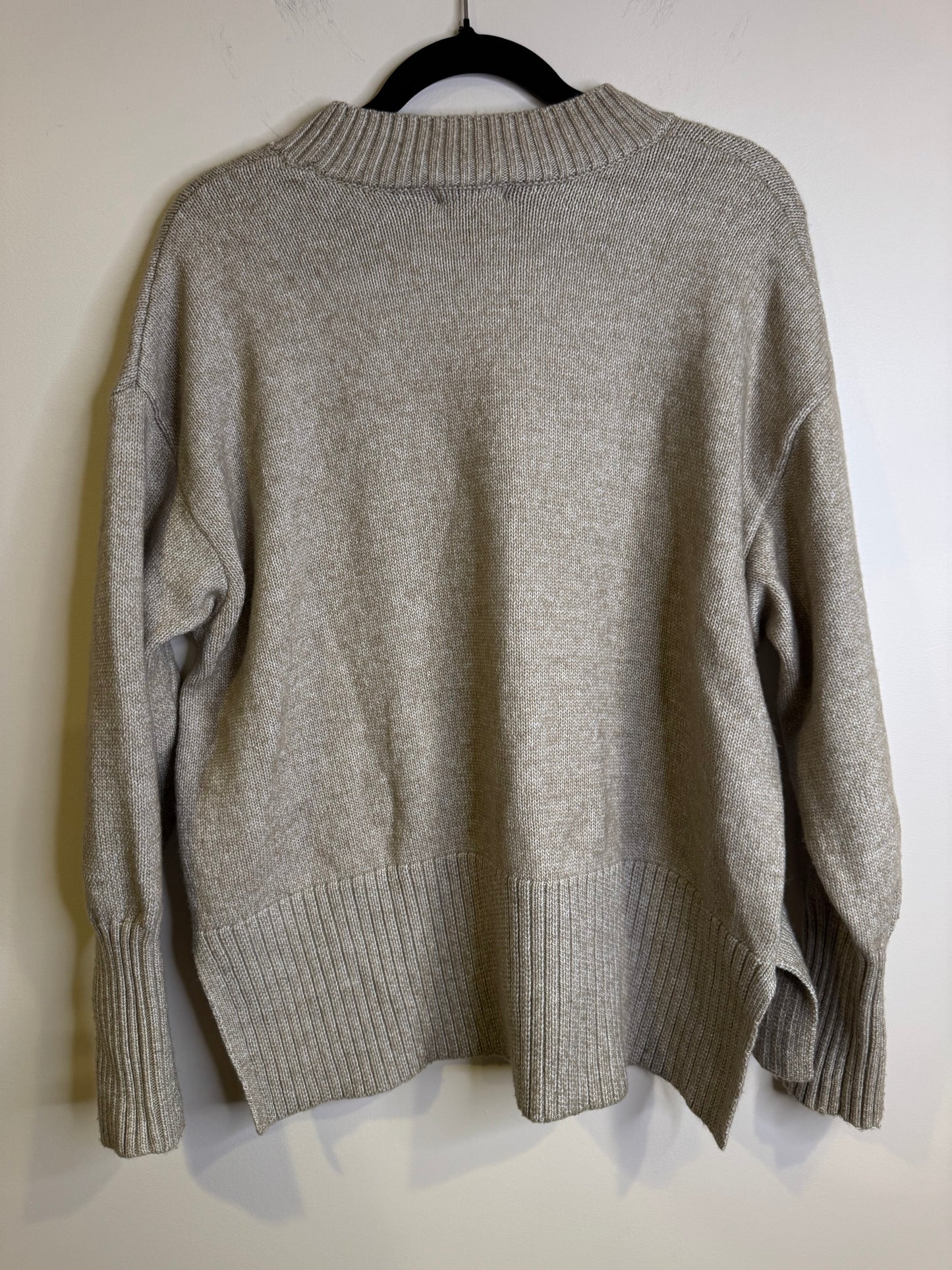 oversized tan sweater - medium