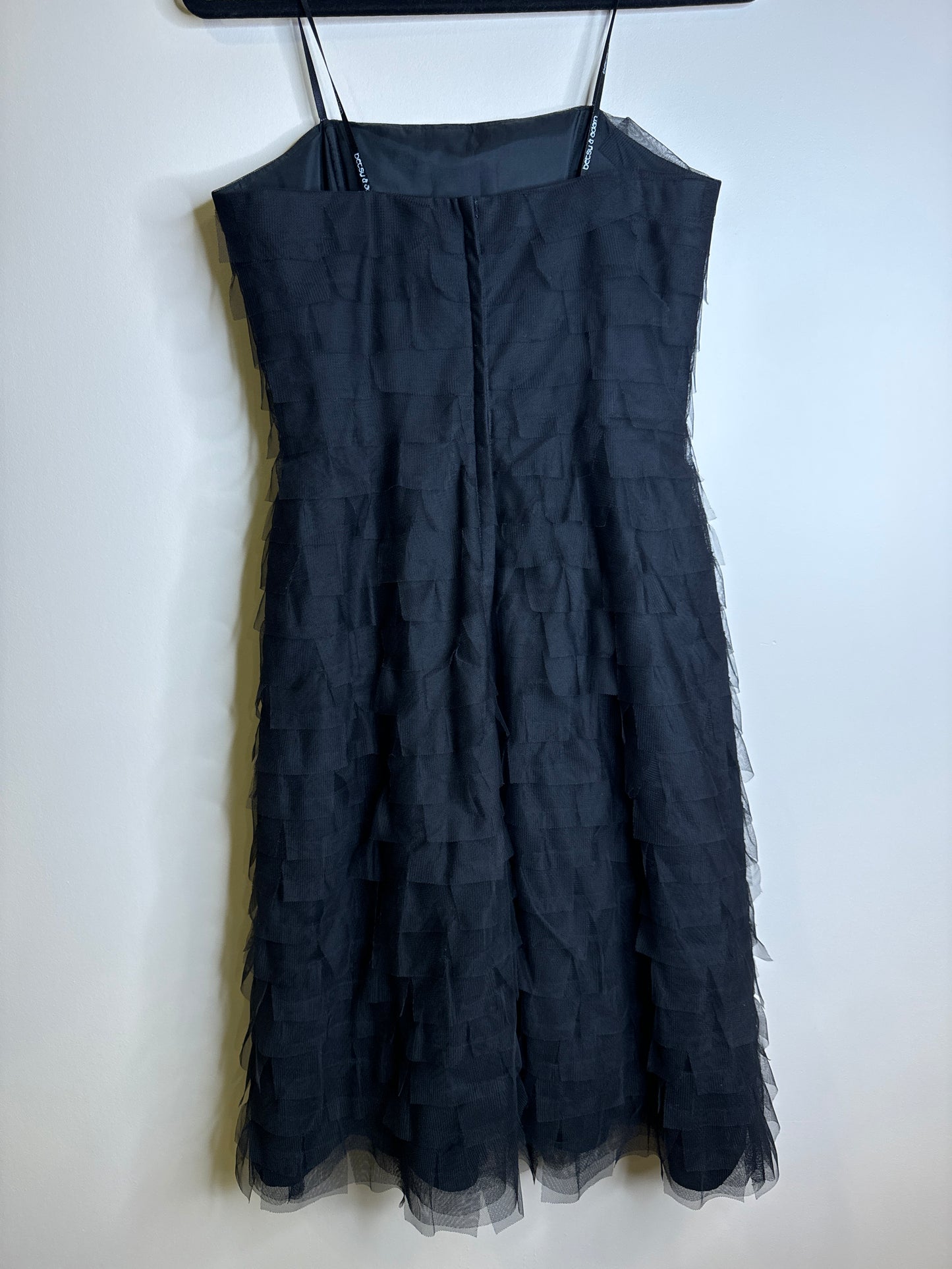 strapless textured mini dress - size 10