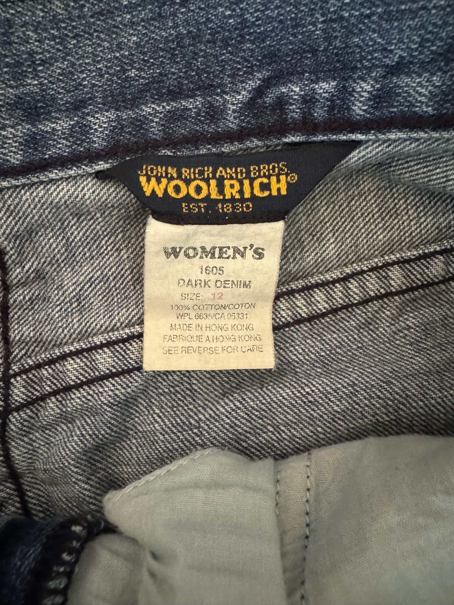 Woolrich Vintage 1605  "Mom Jeans" - size 12