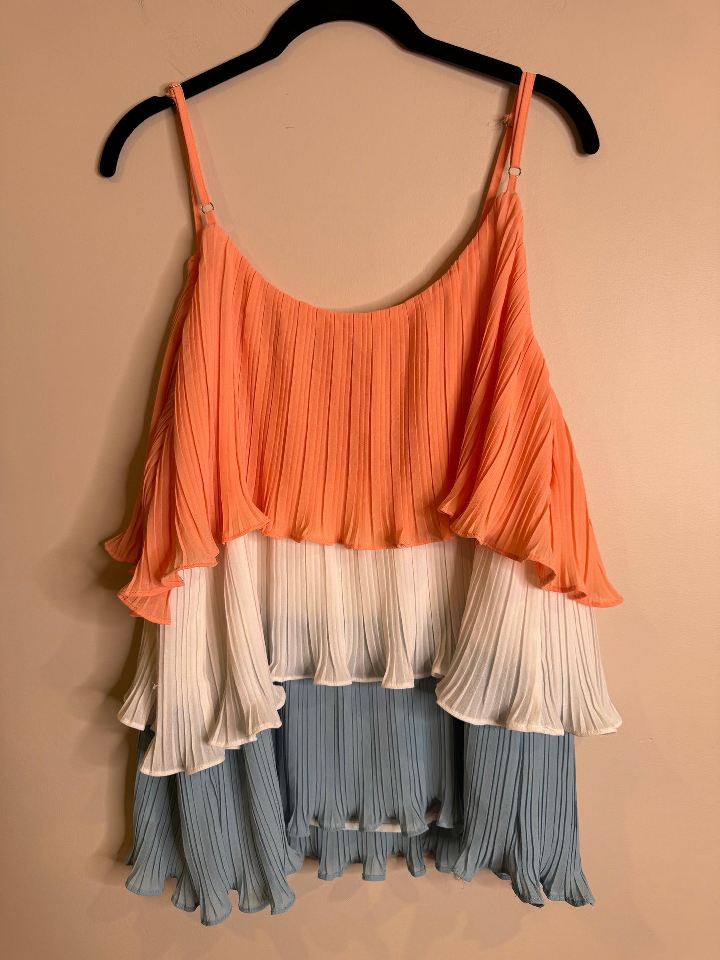 layered tank blouse - large