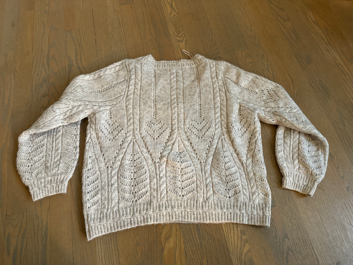 oatmeal sweater - large