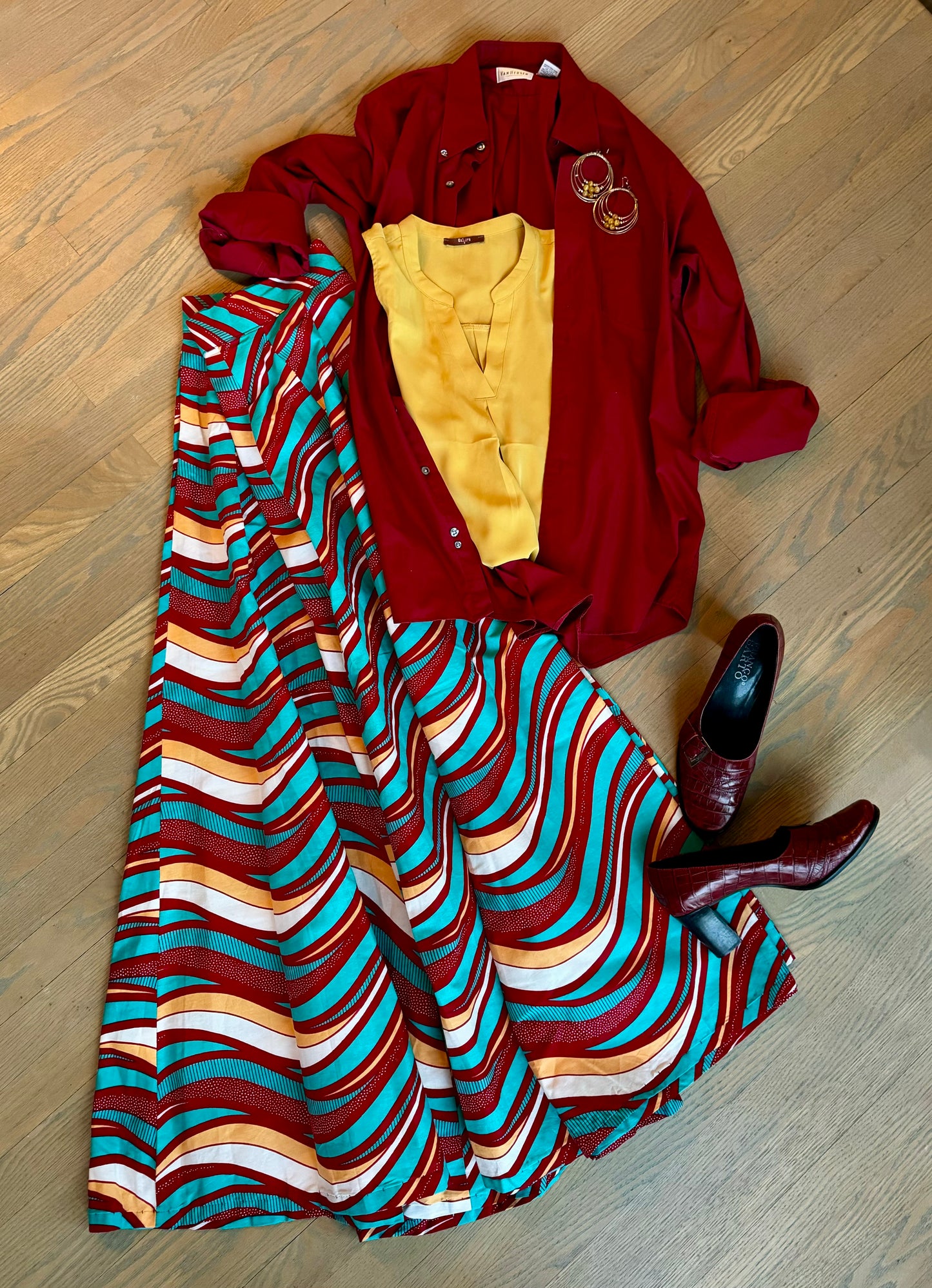 deep red dress shirt - men’s M