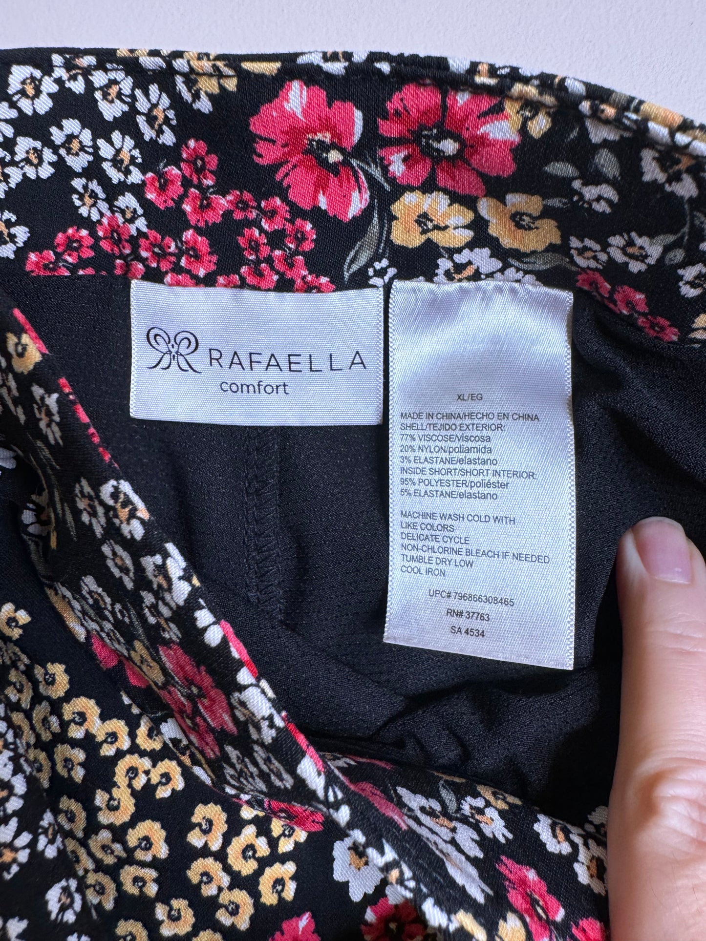 floral mini skirt - XL