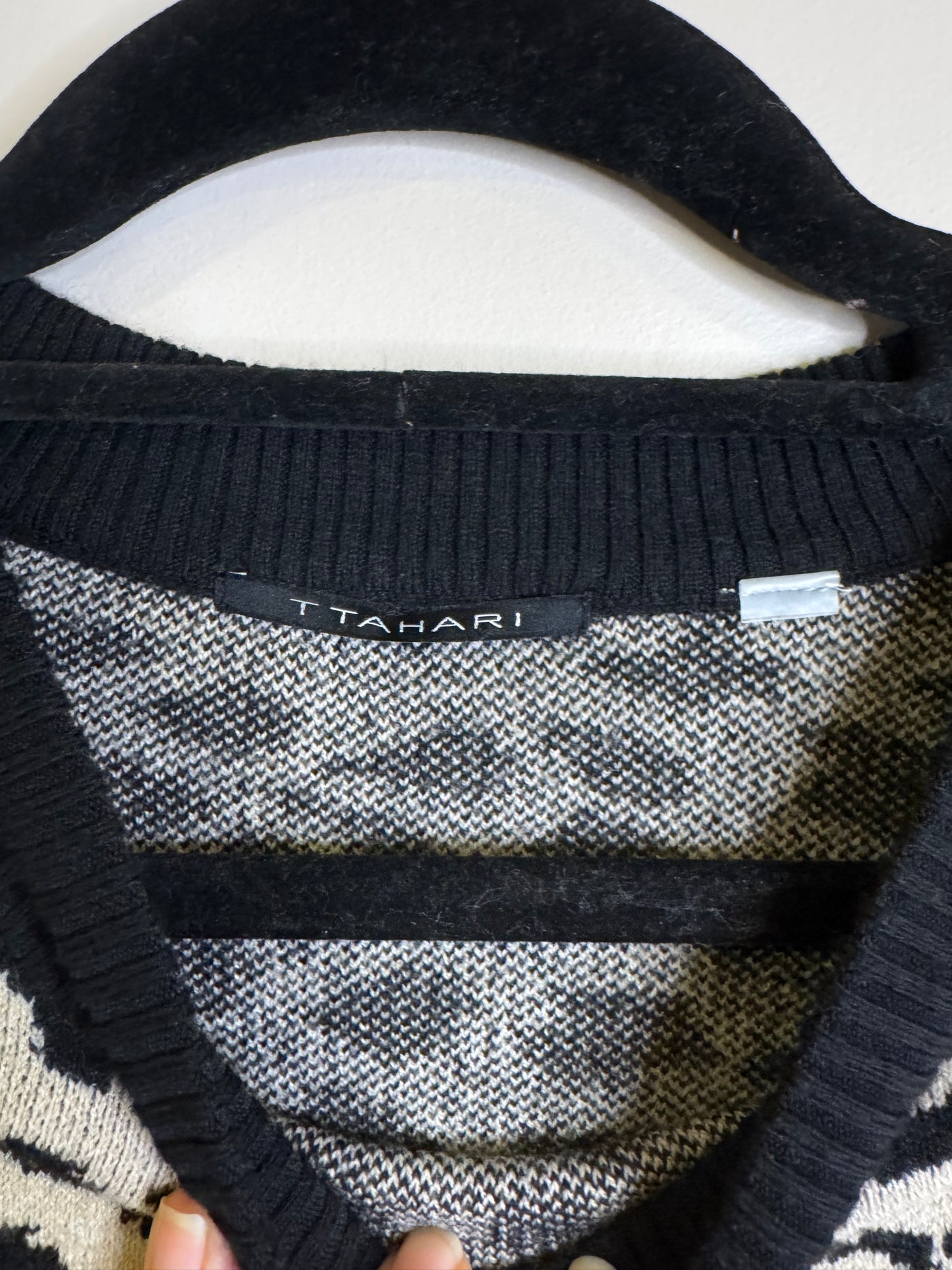 snow leopard sweater - small