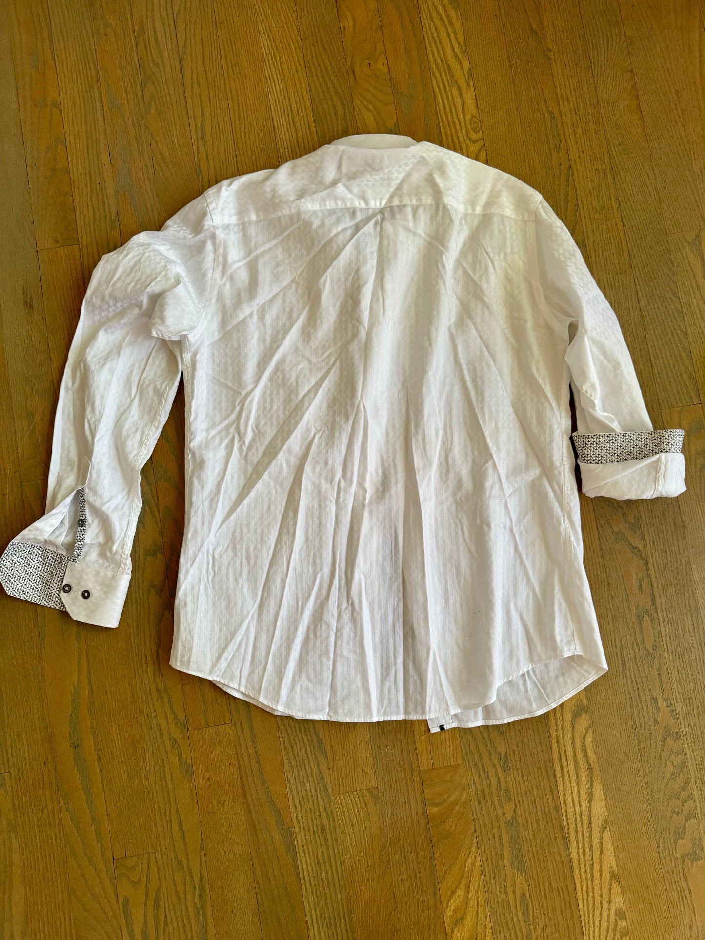 Bugatchi Uomo white button up