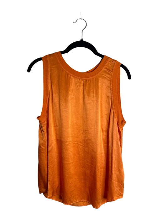 orange sleeveless blouse - medium