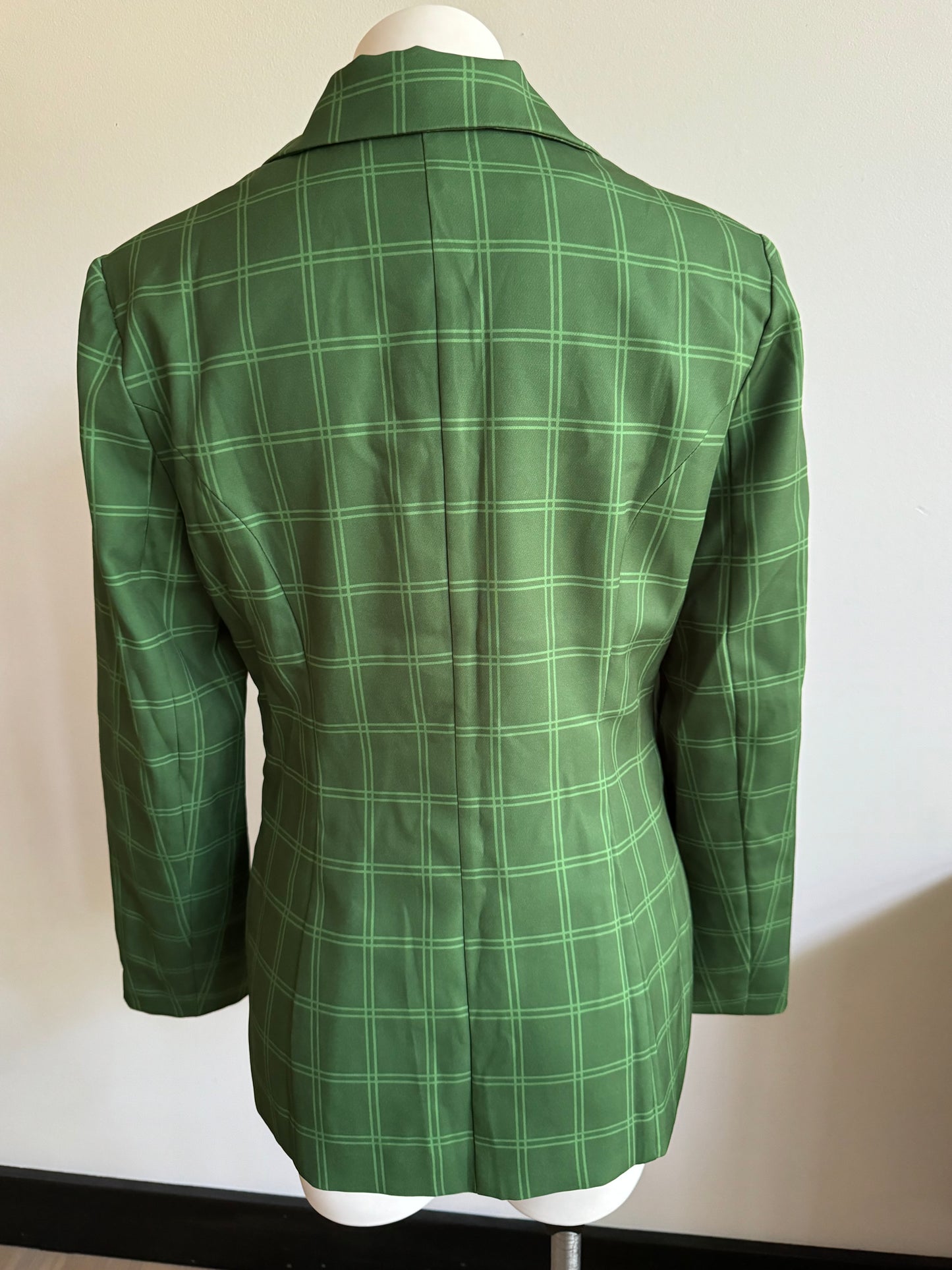 green plaid blazer - NWT medium